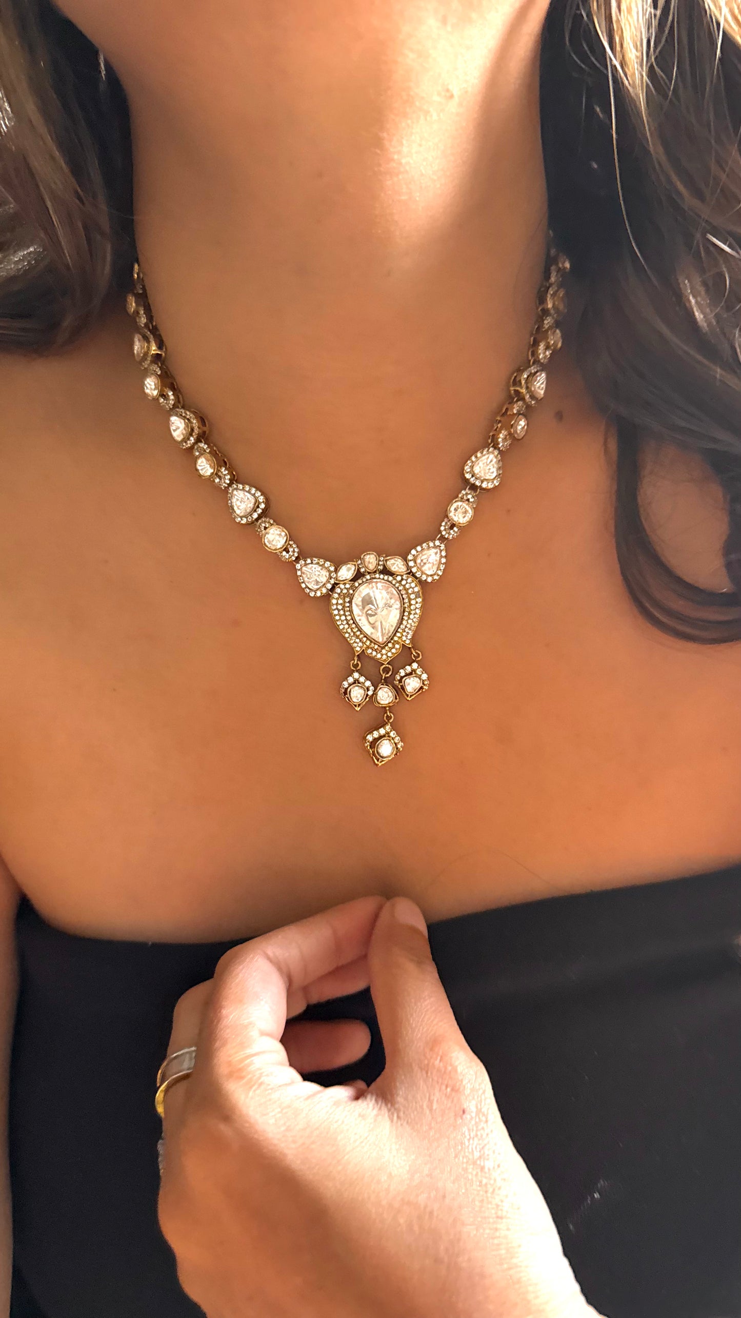 Peeli Polki victorian Necklace