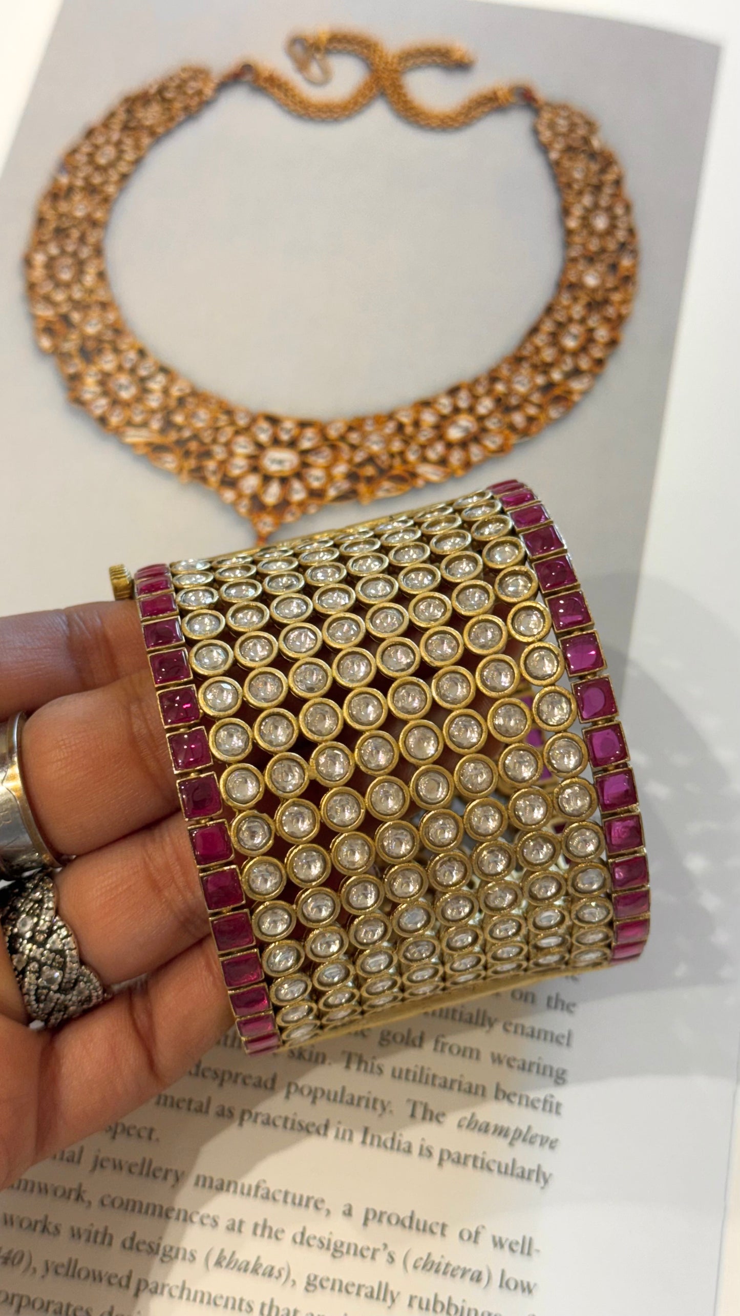 Ruby paachi kundan Kada