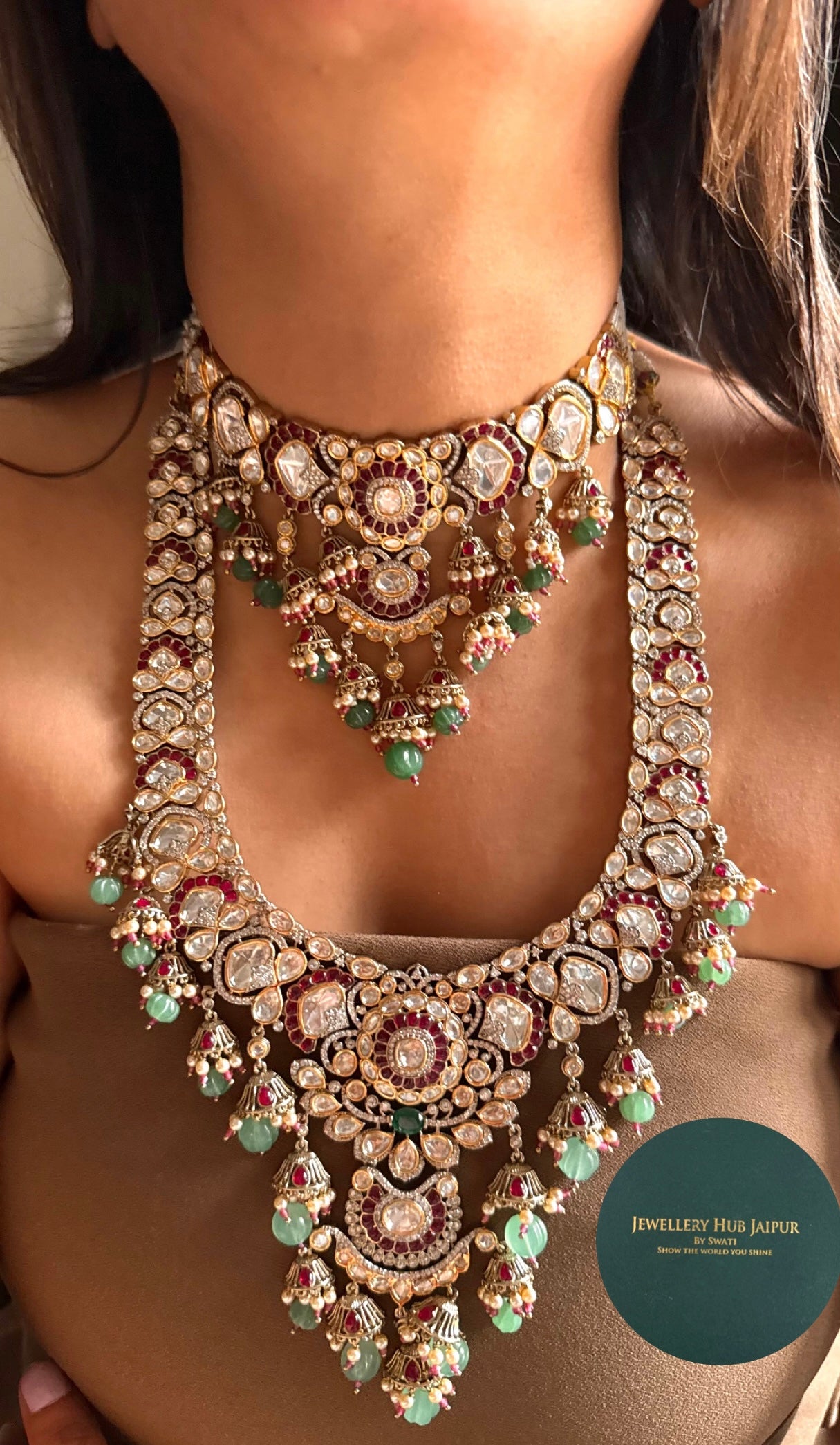 Suhag-Vintage bridal combo set