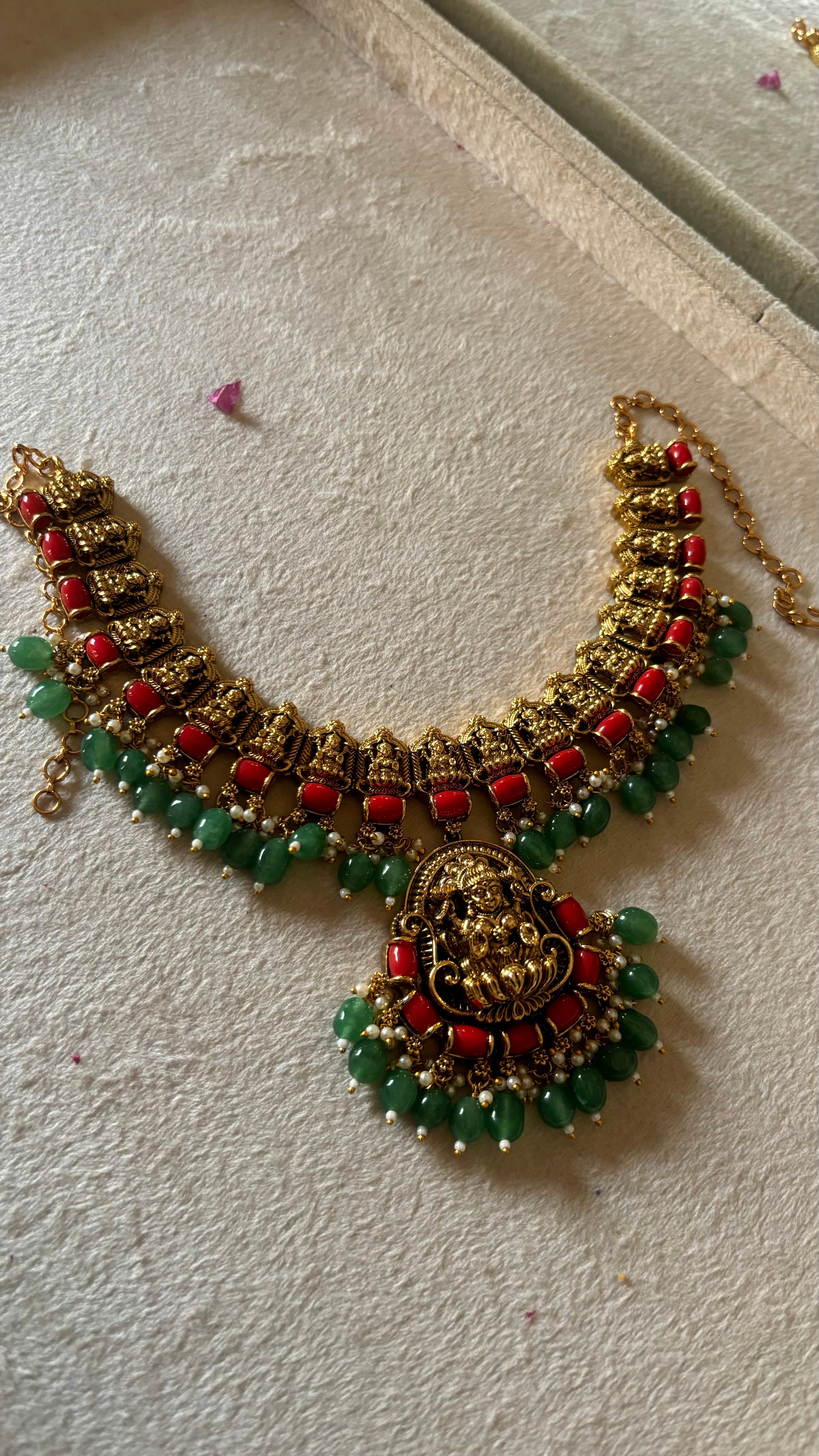 Temple jewellery with earrings