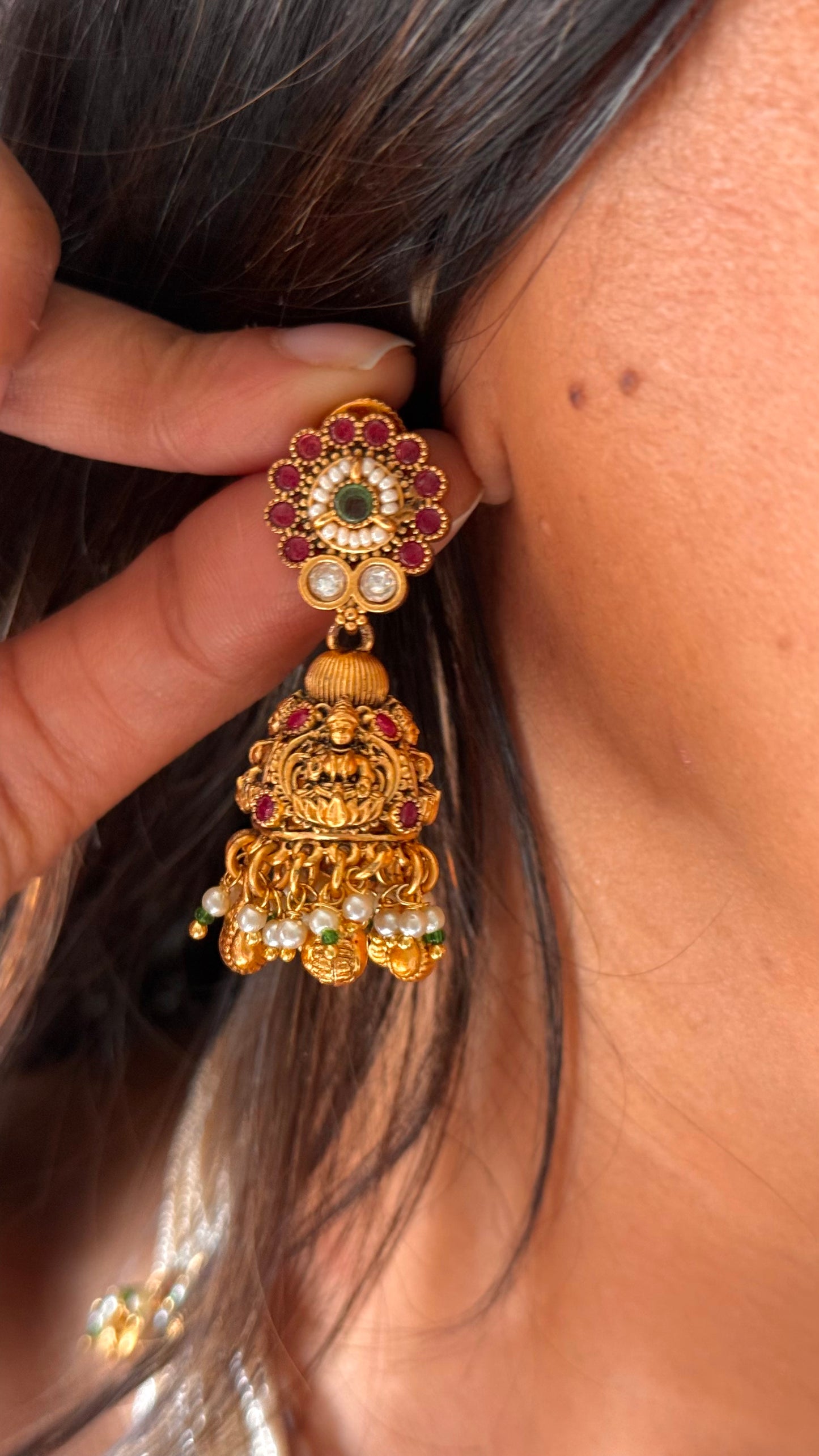 Temple rajwadi heritage handmade paachi necklace