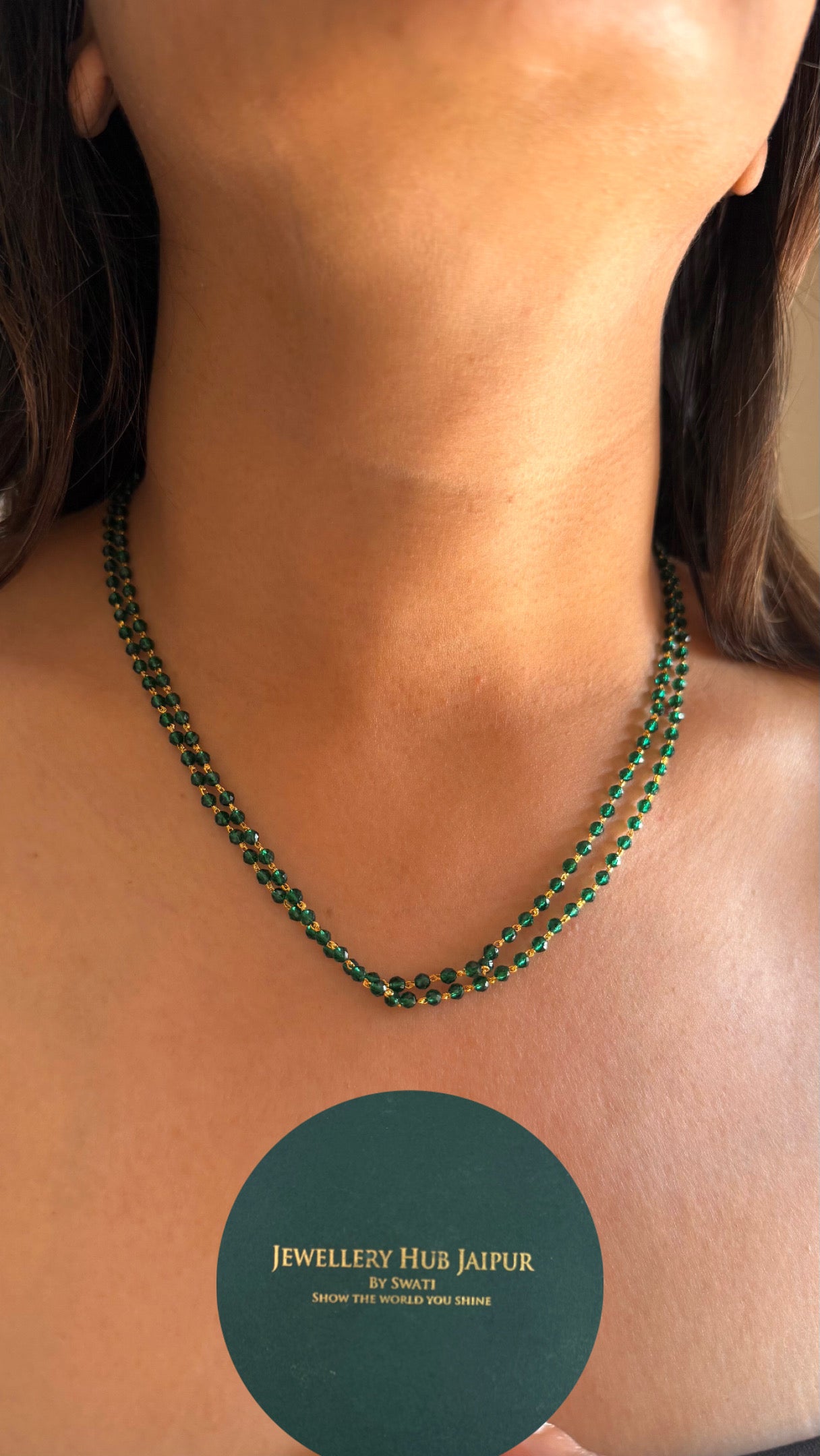 Dual layer emerald string