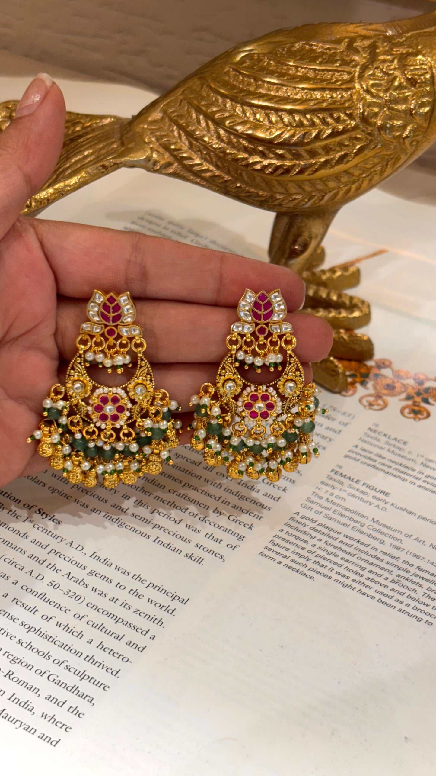 Ruby heritage rajwda Earings