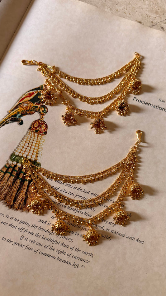 3 layer Jhumki detailing kaanchain