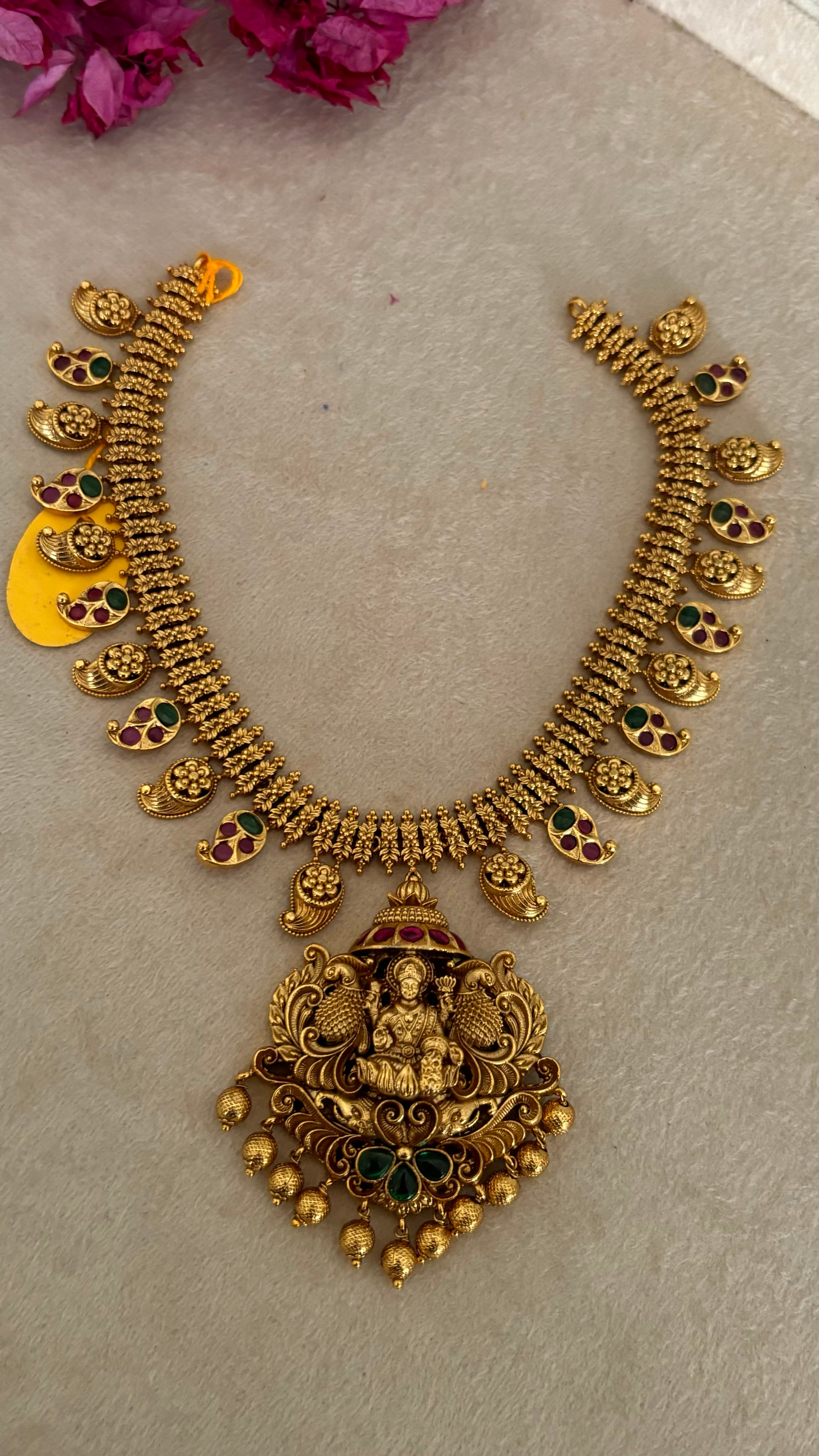 Temple jewellery with earrings