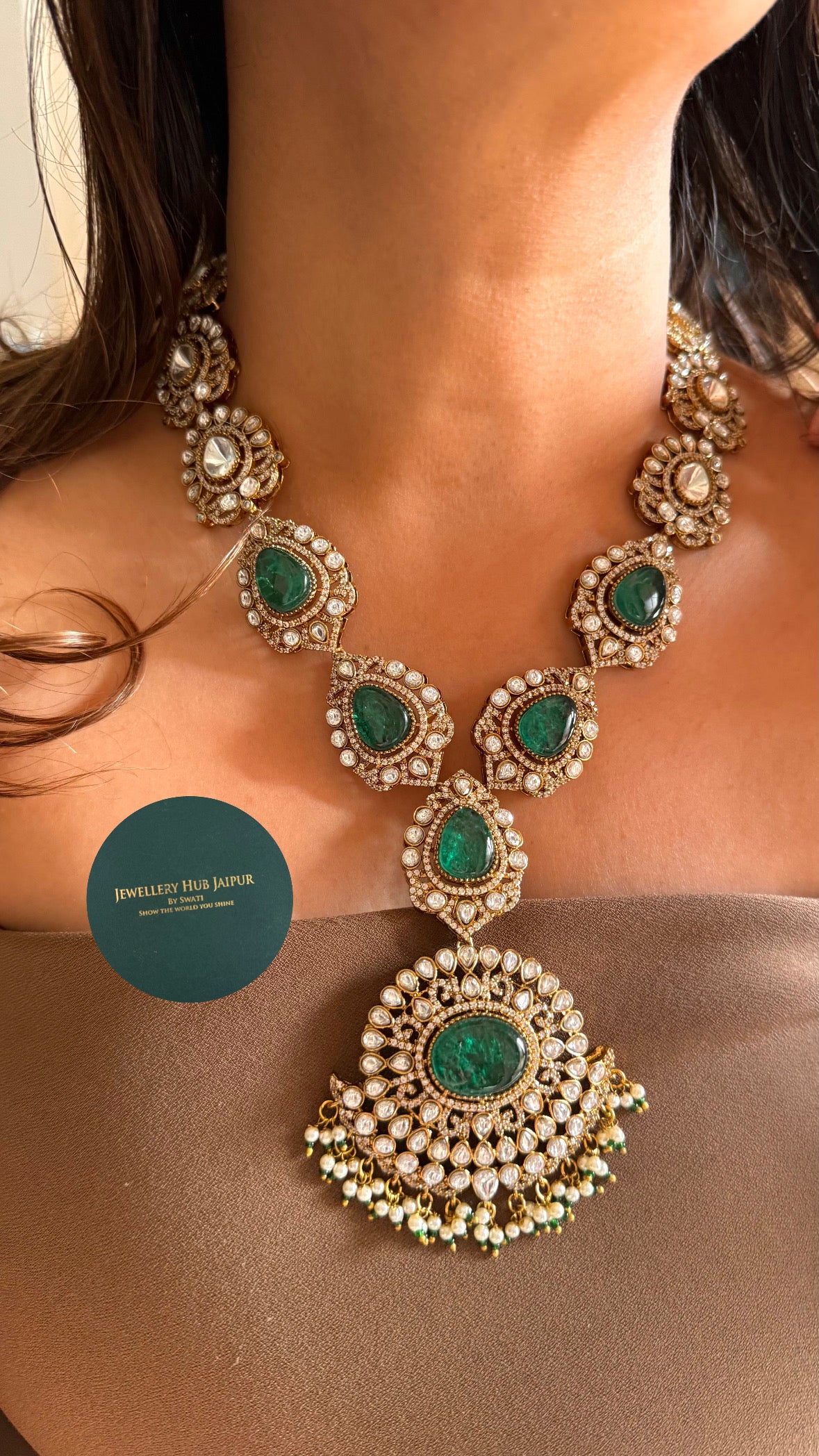 Emerald doublet rani haar
