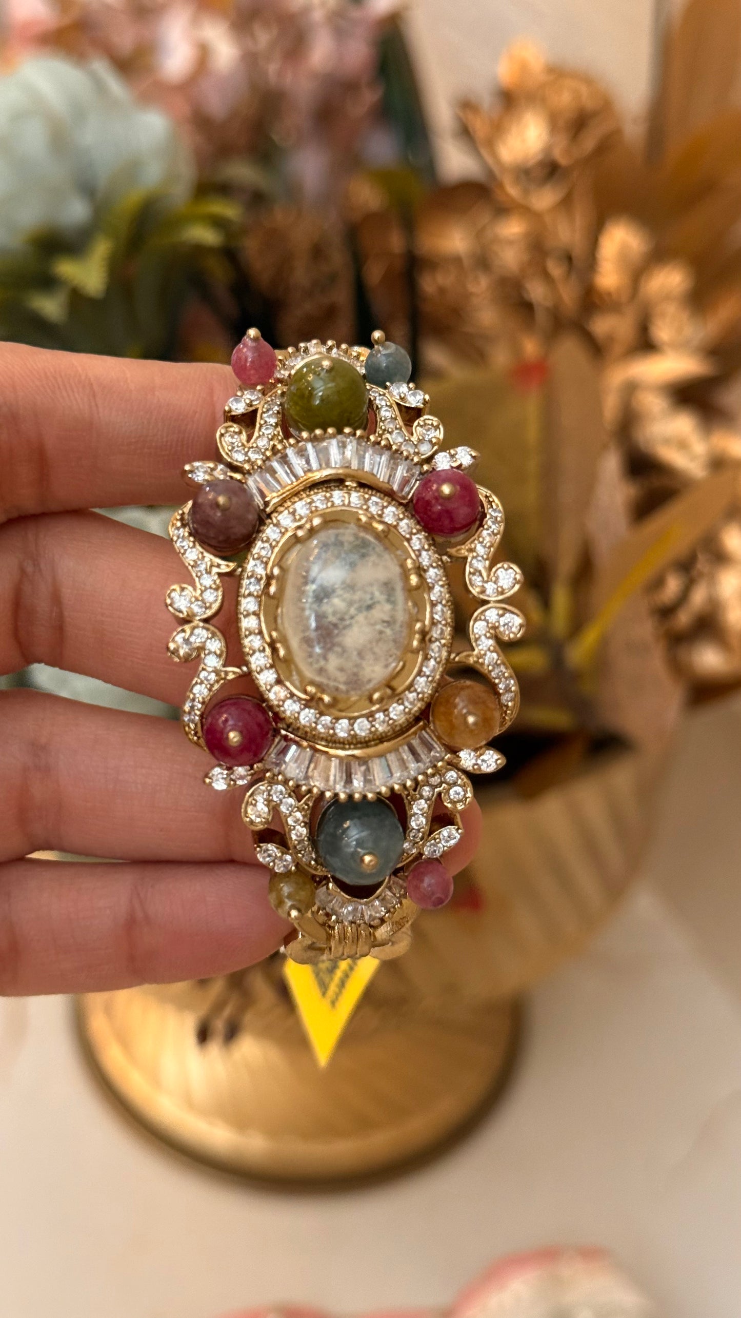 Natural stone sabya inspired designer bracelet