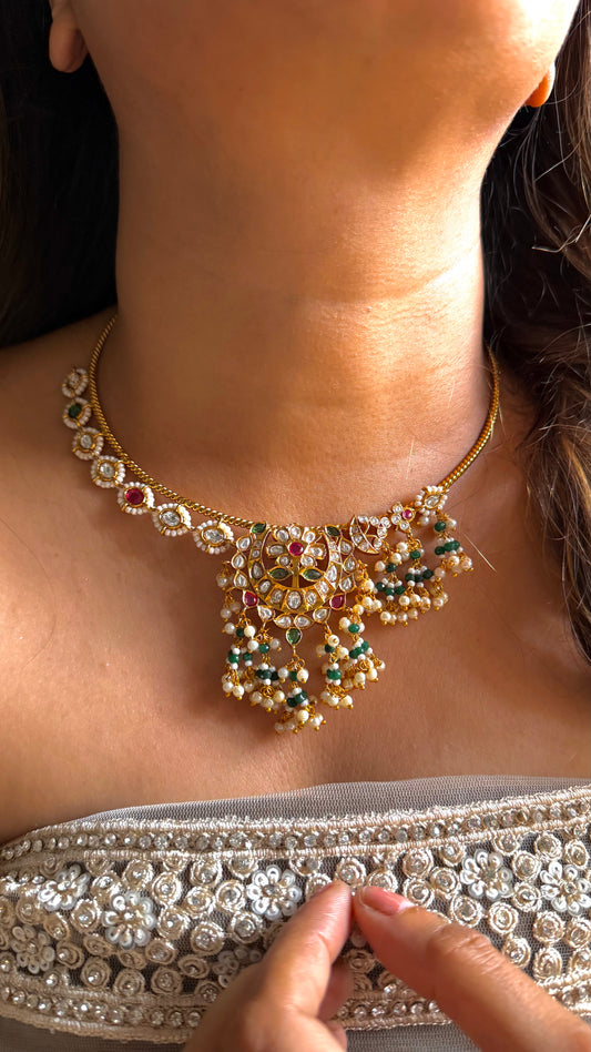 Pearl work polki hasli