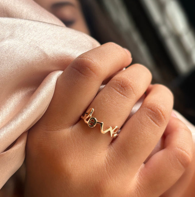 Love adjustable kids ring