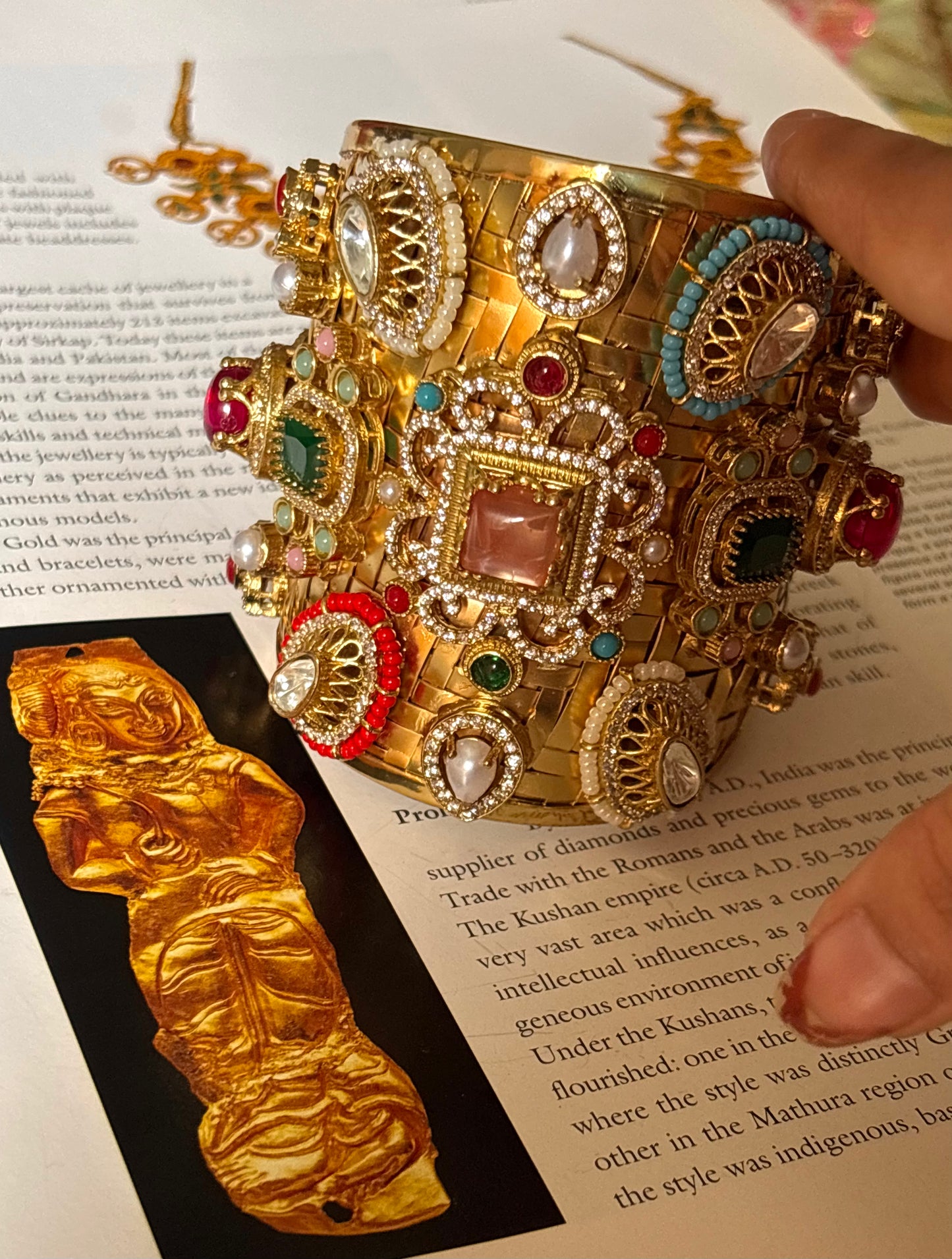 Sabyasachi inspired peach bracelet