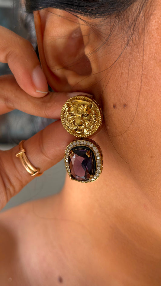 Sabyasachi inspired Tanzanite Danglers