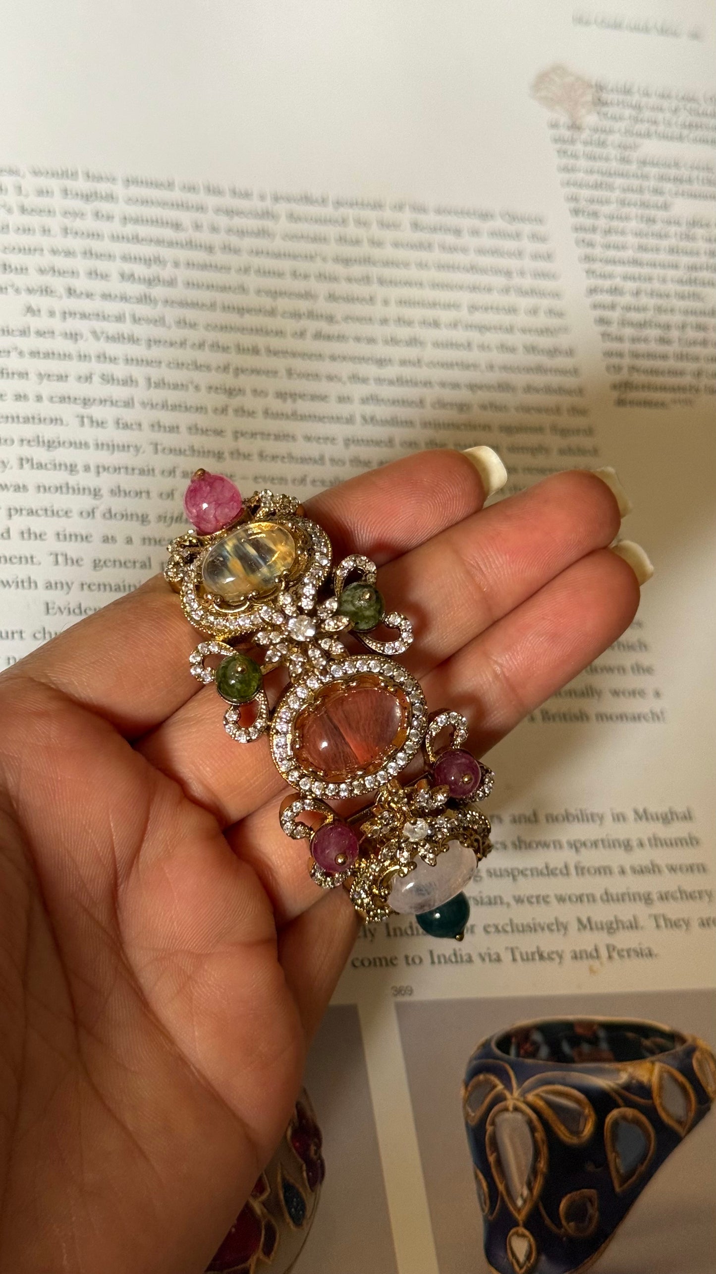 Sabyasachi inspired natural stone bracelet
