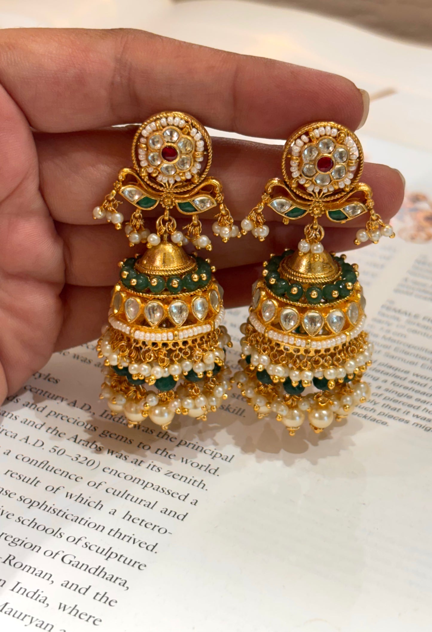 Heritage nakashi Rajwada jhumki