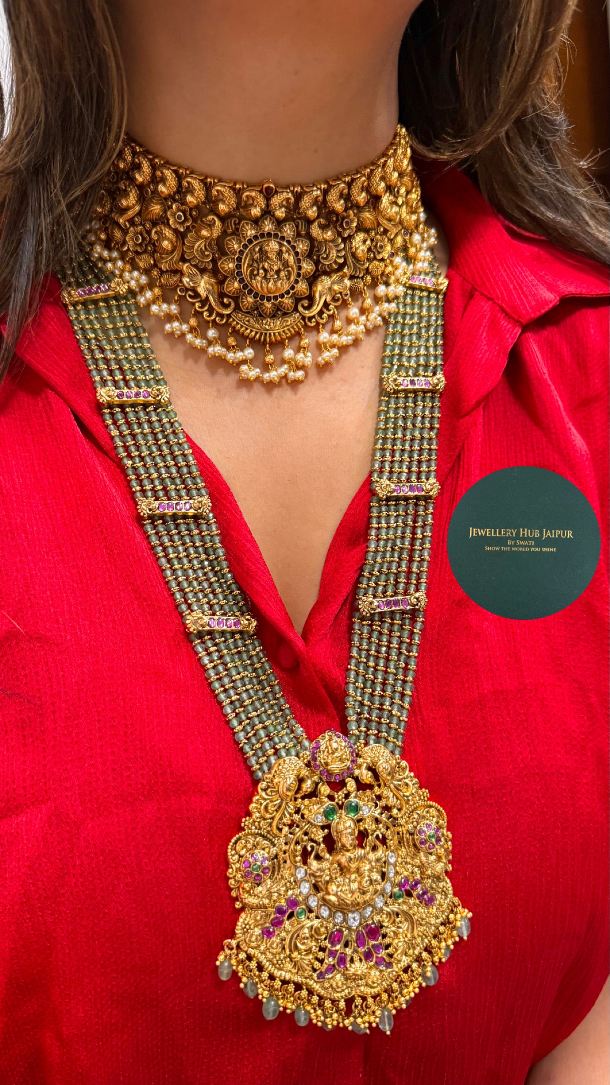 Goddess Laxmi inspired temple combo