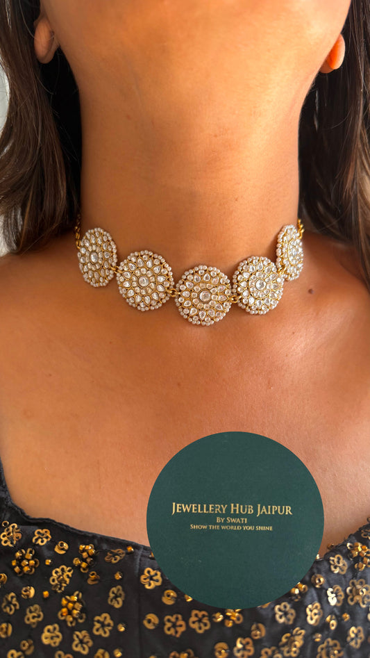 Paachi kundan intricate work choker
