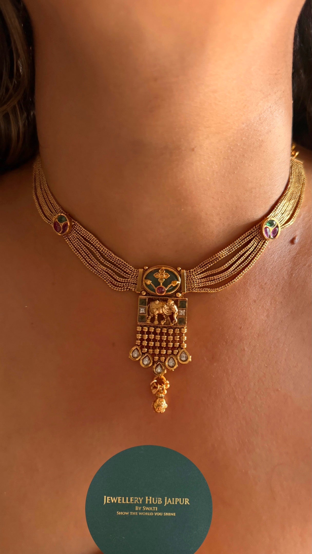 Gaj designer minimalist collar Necklace