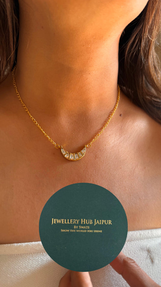 half gold Pachi necklace