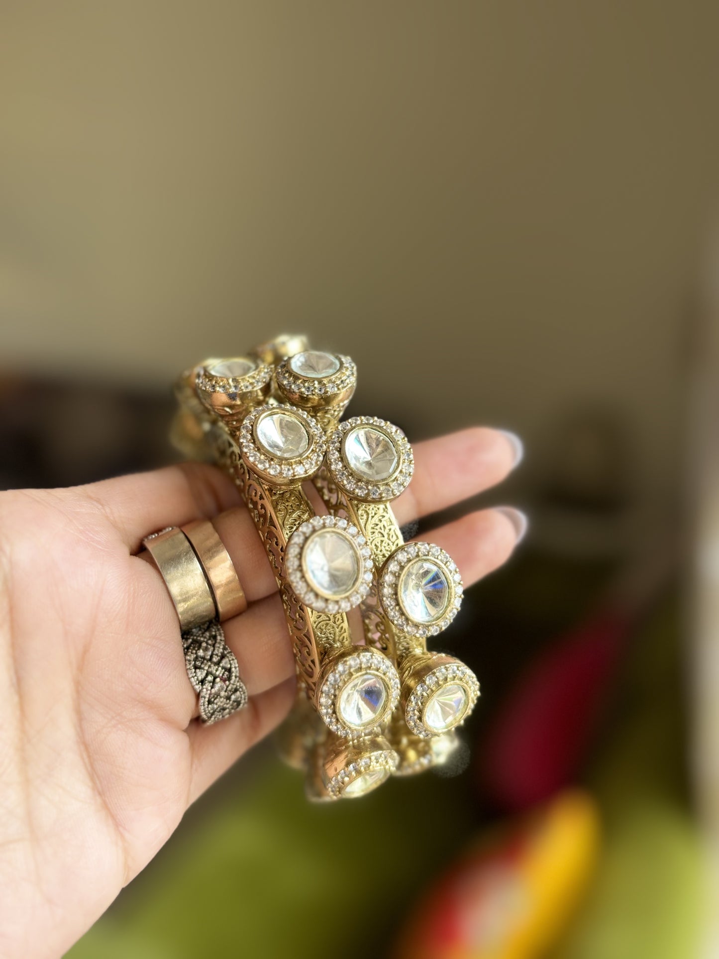 Uncut Polki bangles