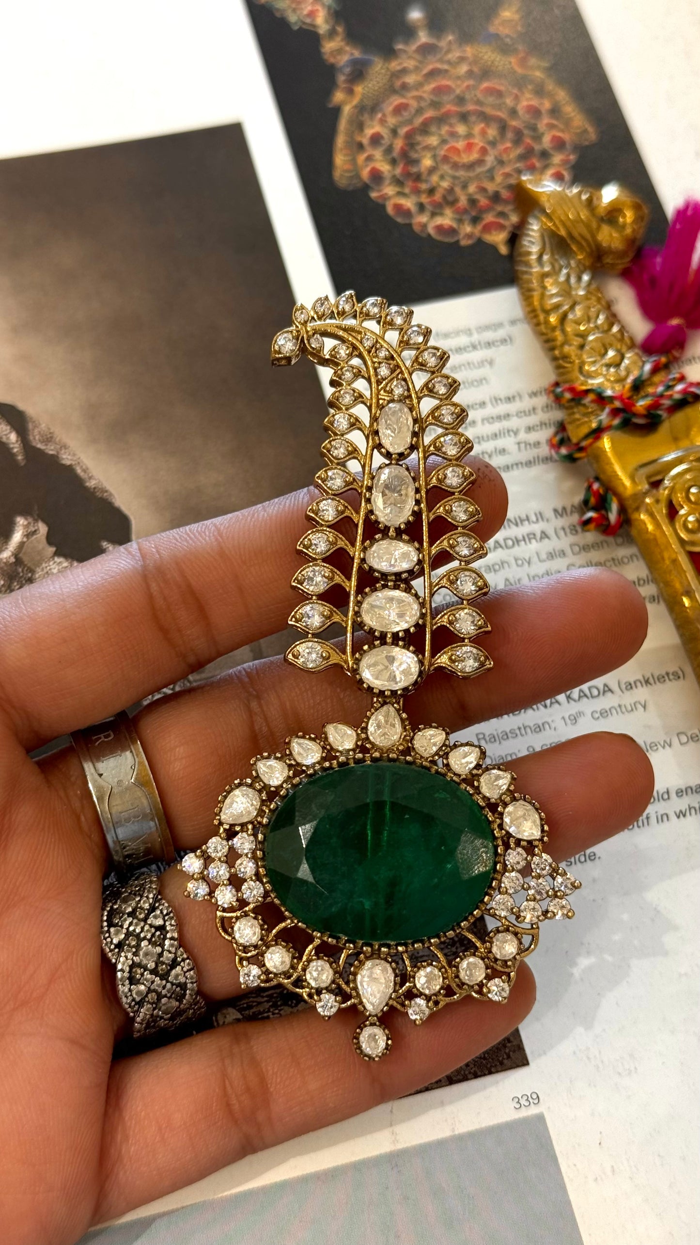 Emerald doublet designer Victorian kalgi