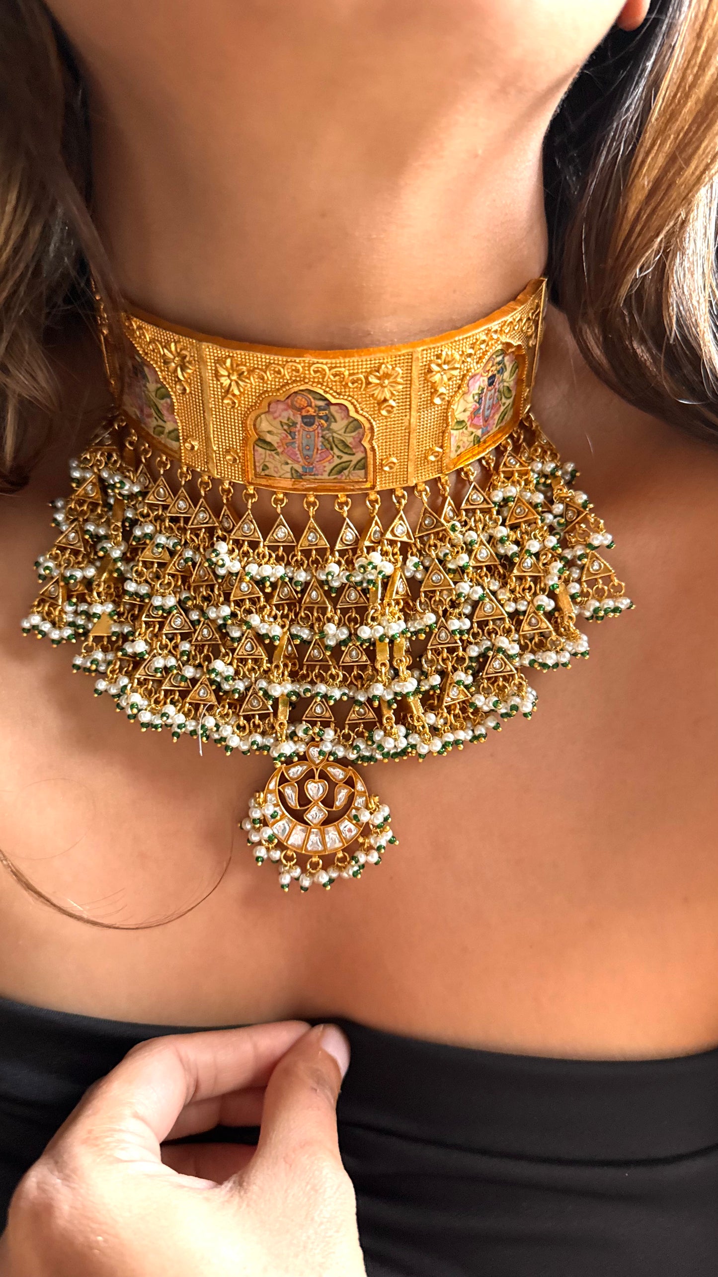 Lord Jagannath Heritage Choker