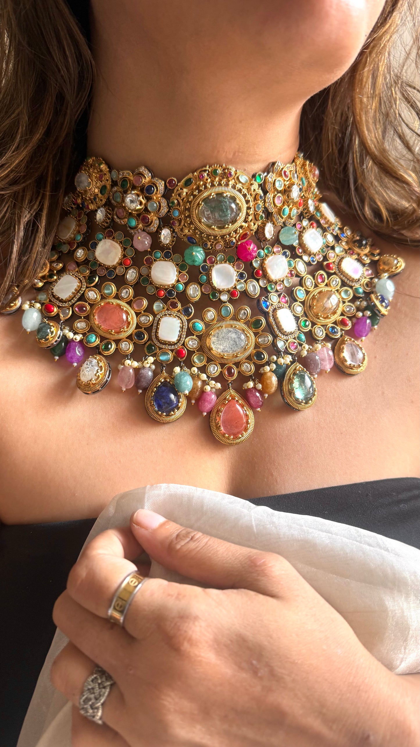 Sabya inspired Vintage Victorian Designer Necklace