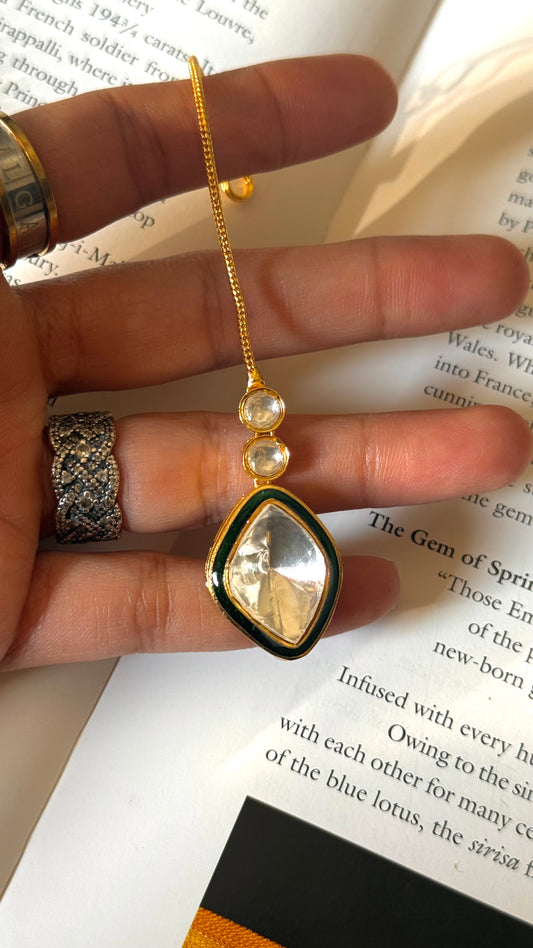 meenakari uncut polki mangtika