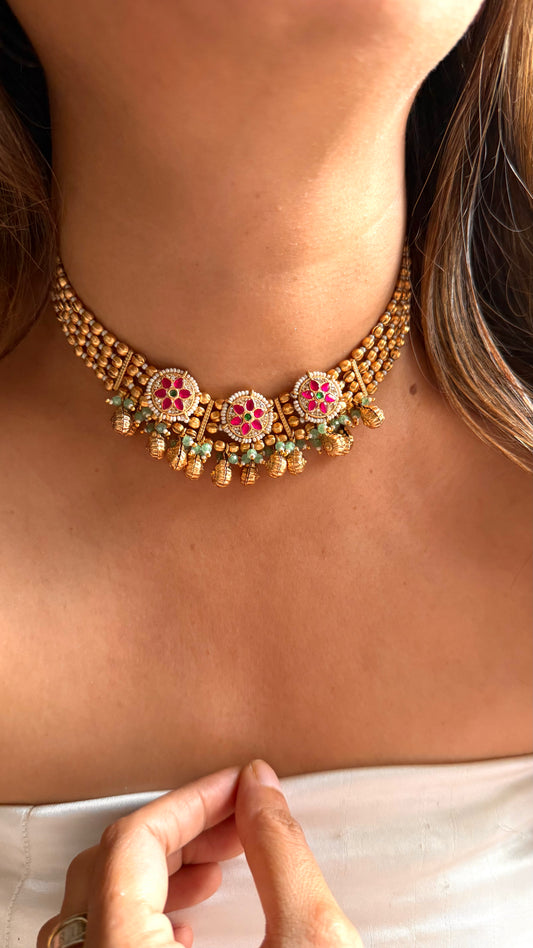 Rajwada real Swarovski necklace