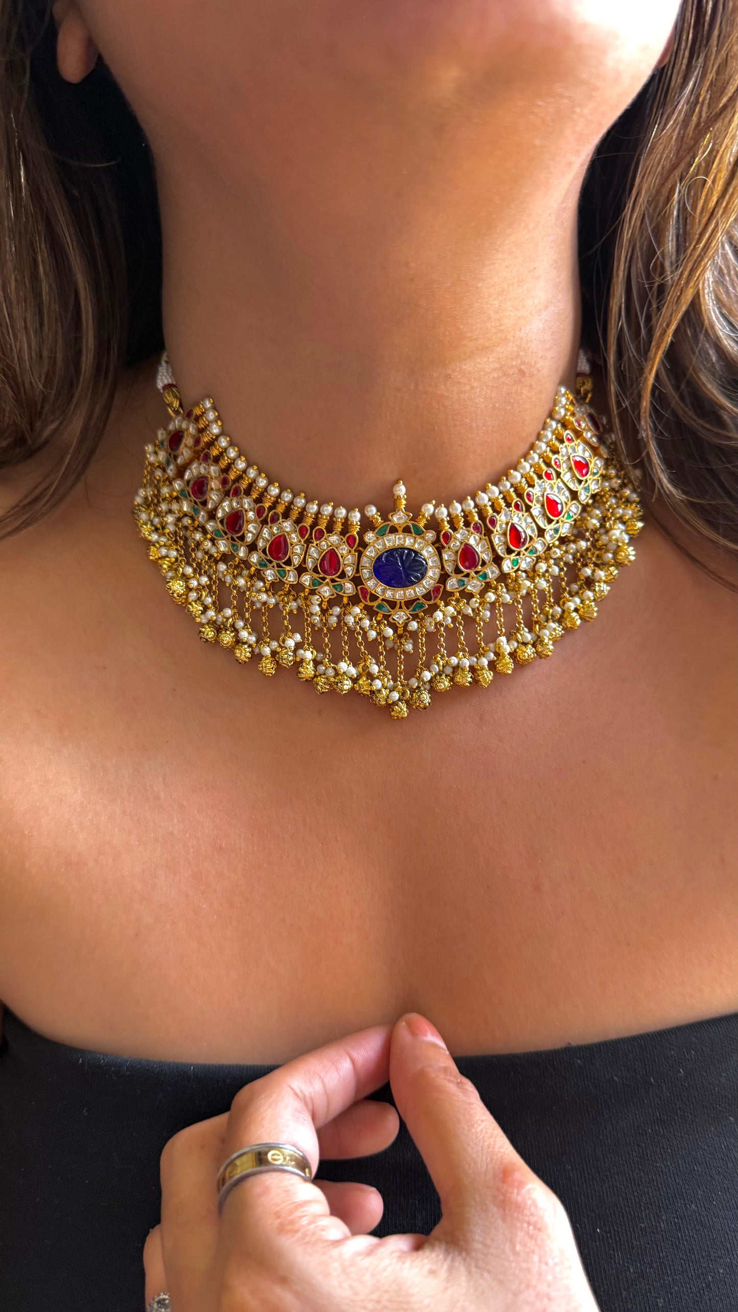 Real Pachi handmade carving choker