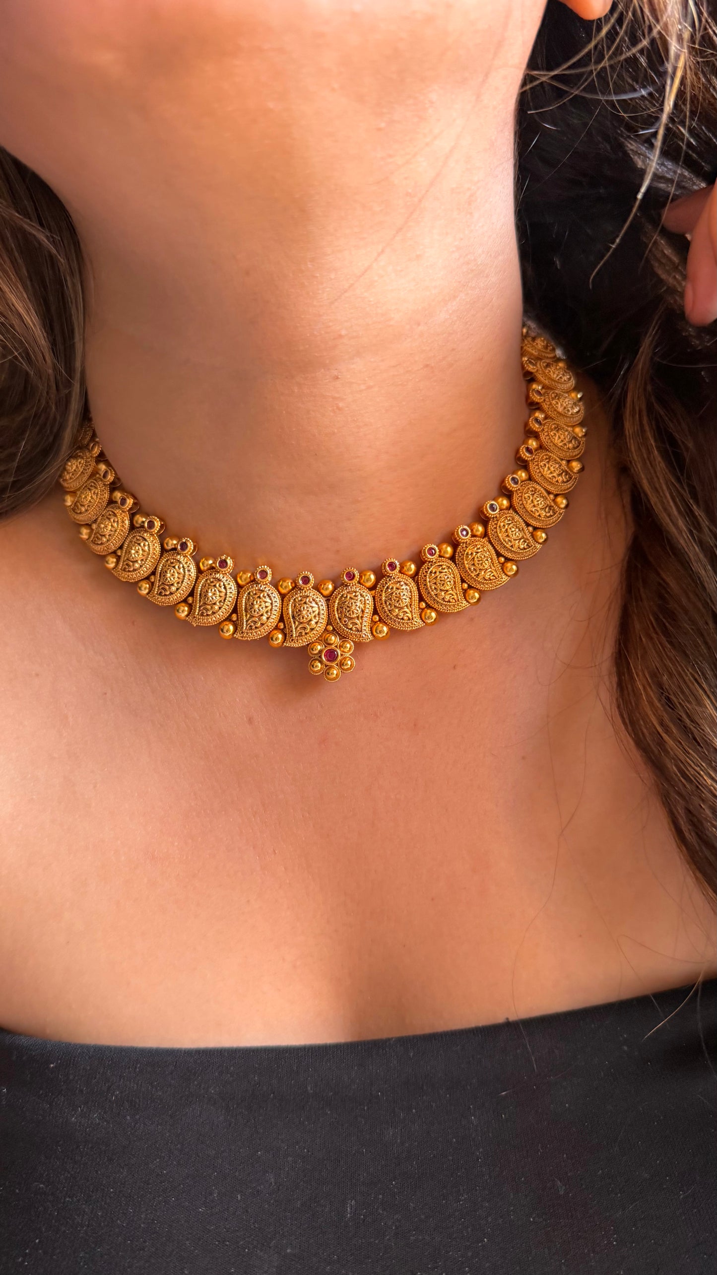 Maharashtrian Madhubani leaf 🍃 necklace