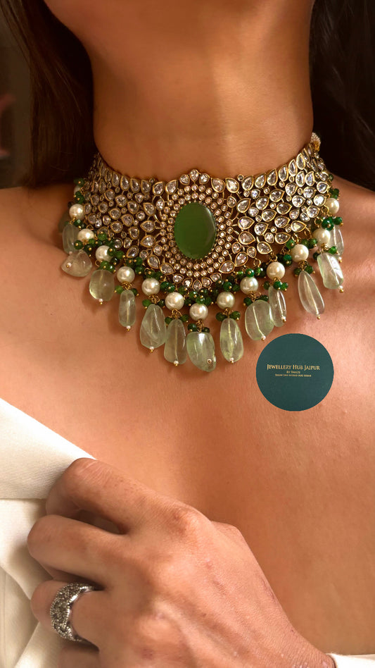 Mint polki choker