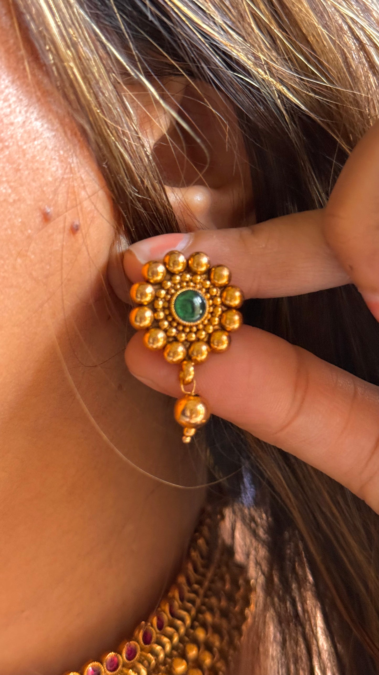 Maharashtrian Combo temple necklace