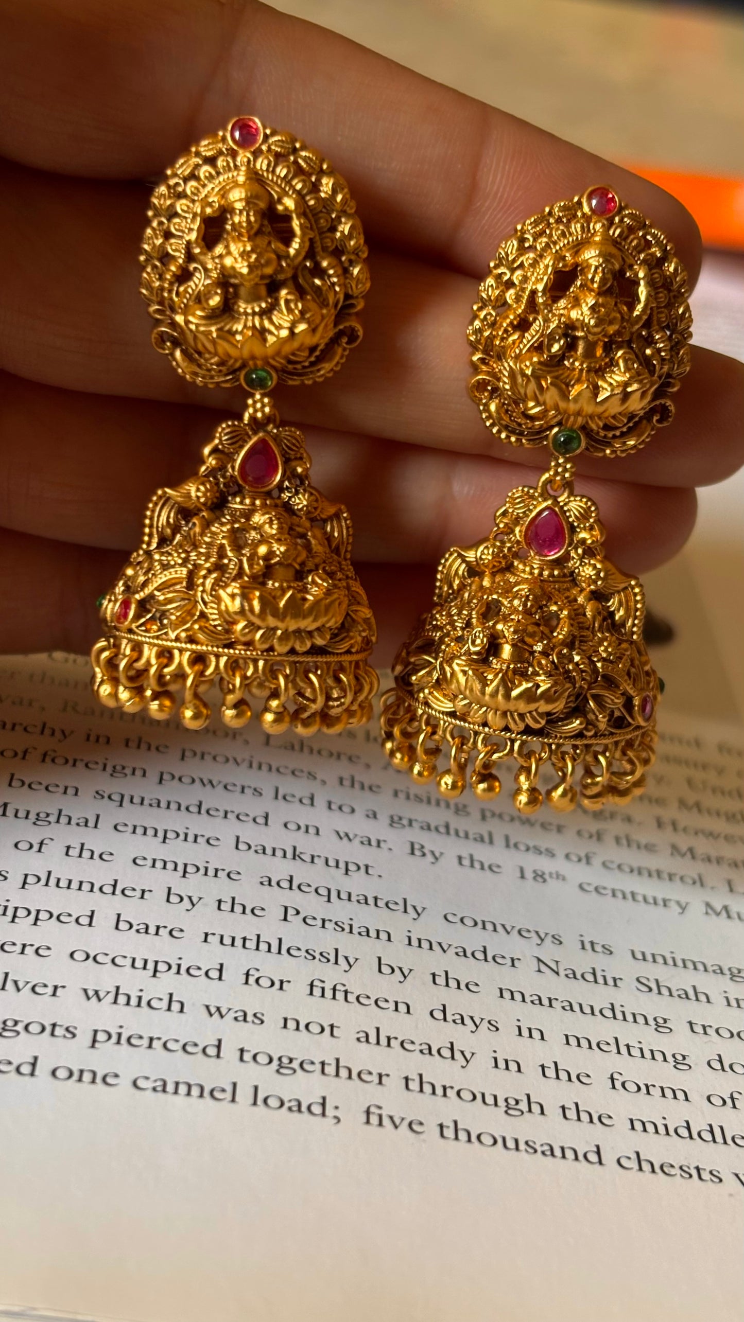 Mahalaxmi ruby temple jhumka