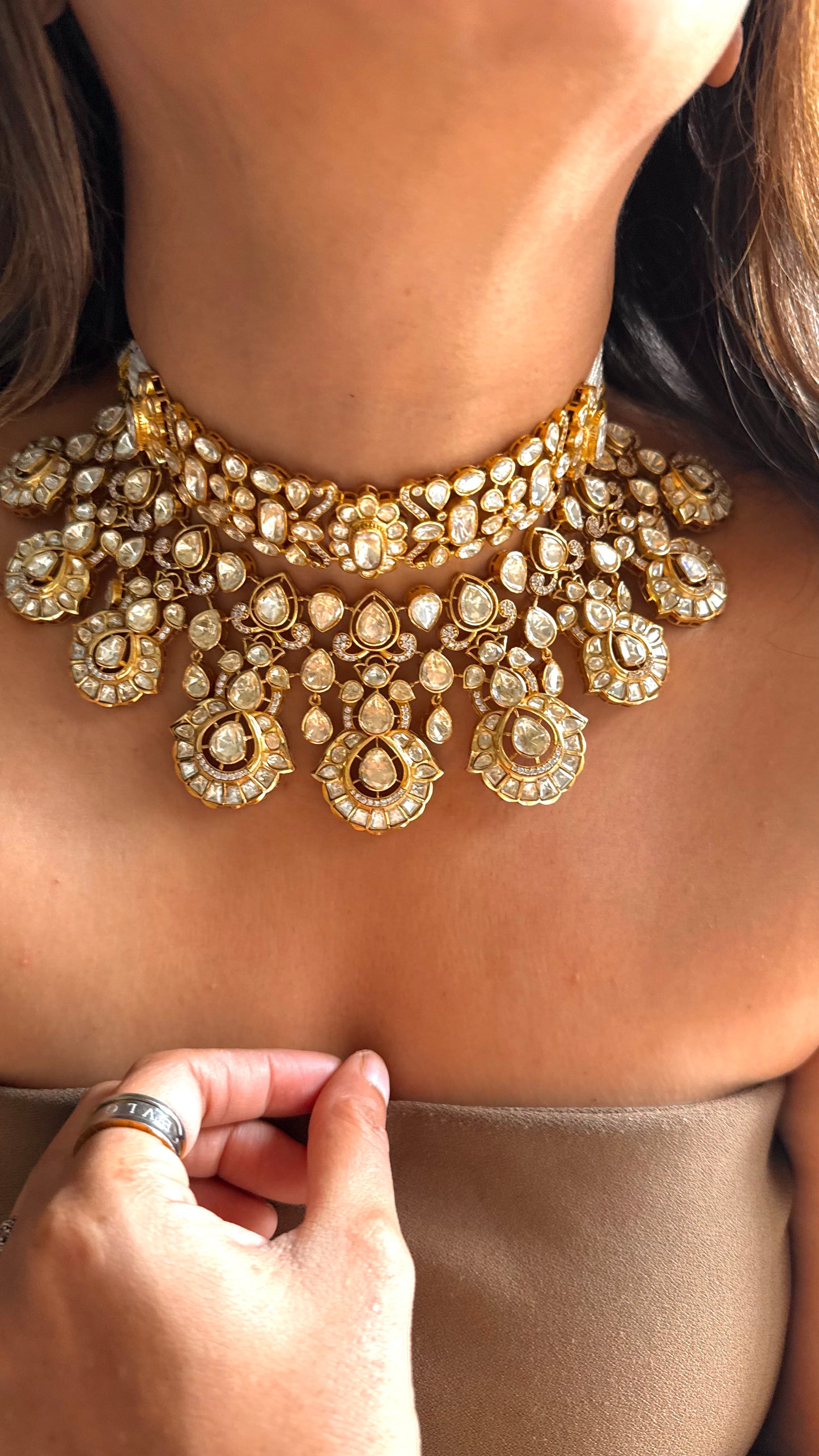 Peeli Polki Bridal Heritage Necklace