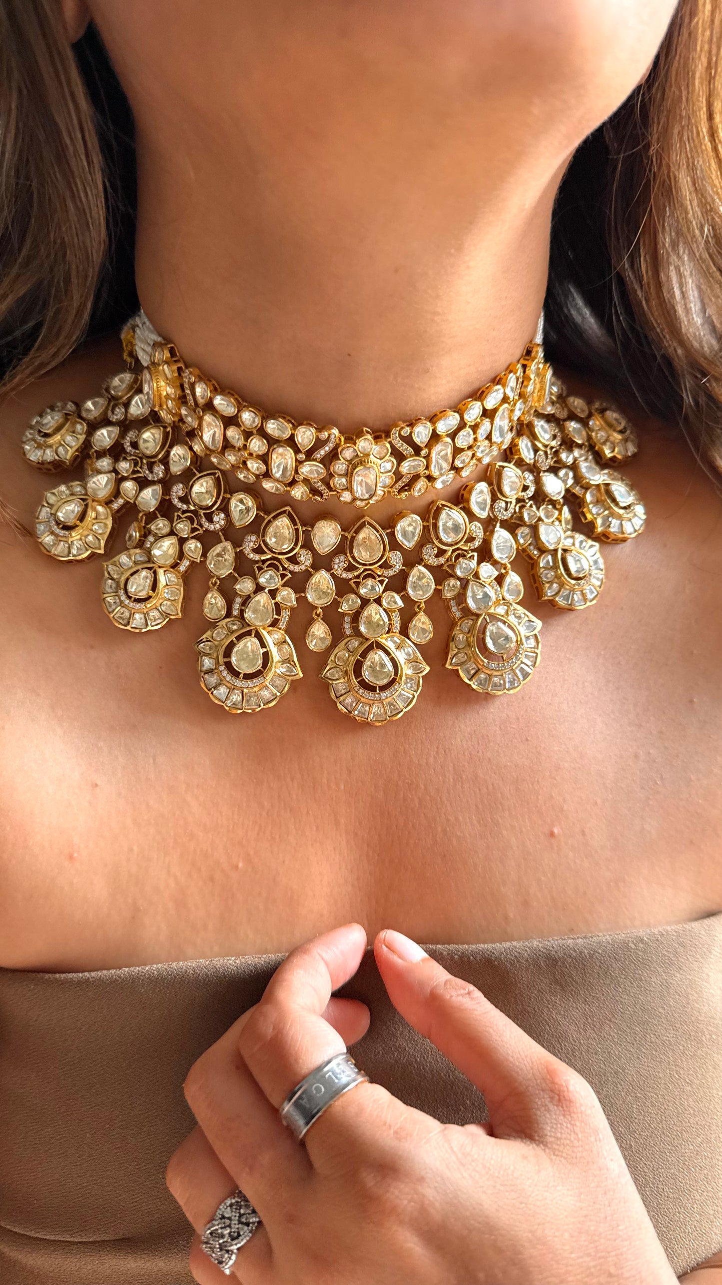 Peeli Polki Bridal Heritage Necklace