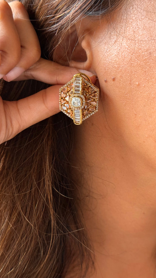 Moissanite studs