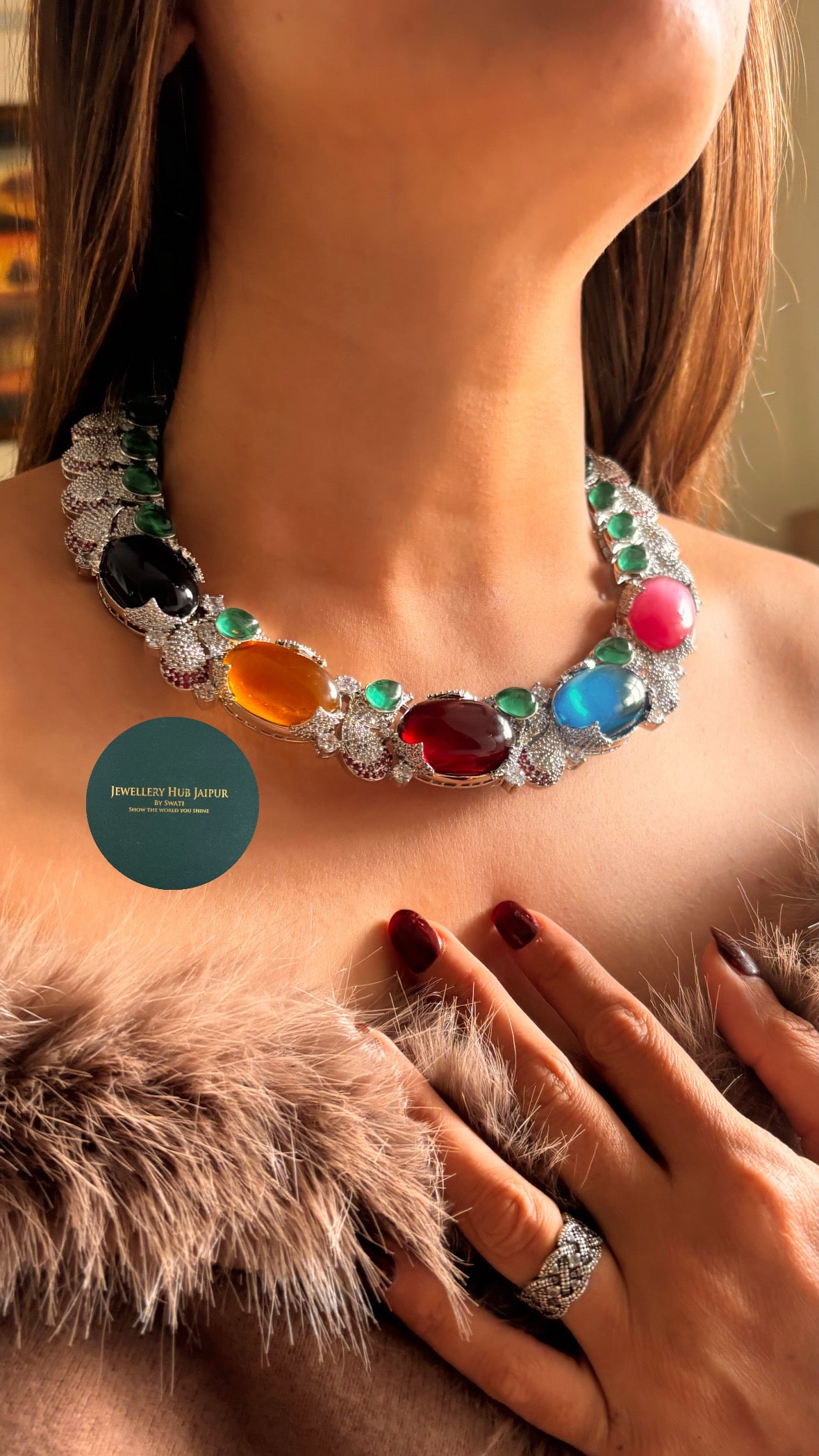 Bvlgari inspired cocktail necklace
