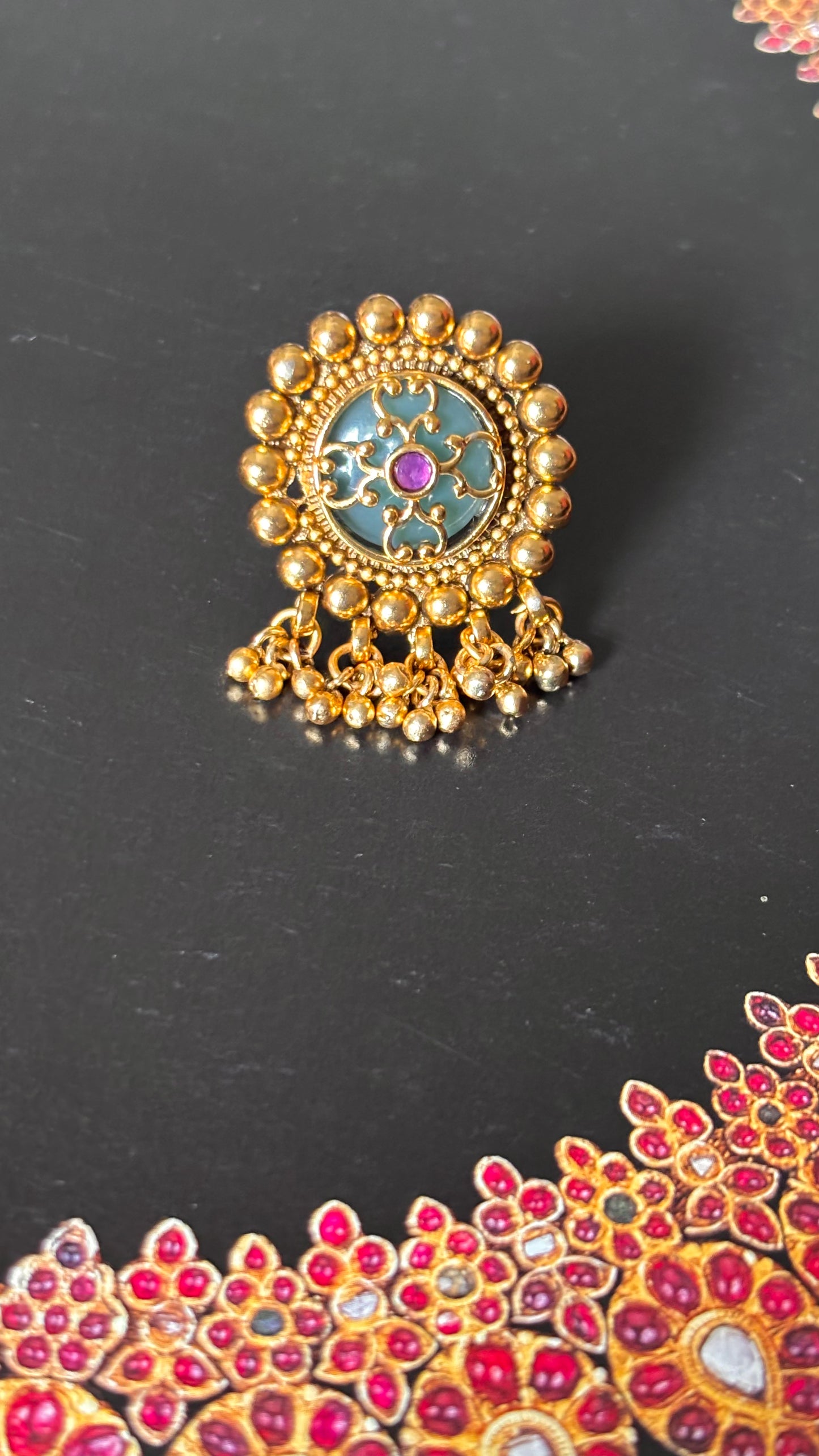 Aqua rajwada golden ring