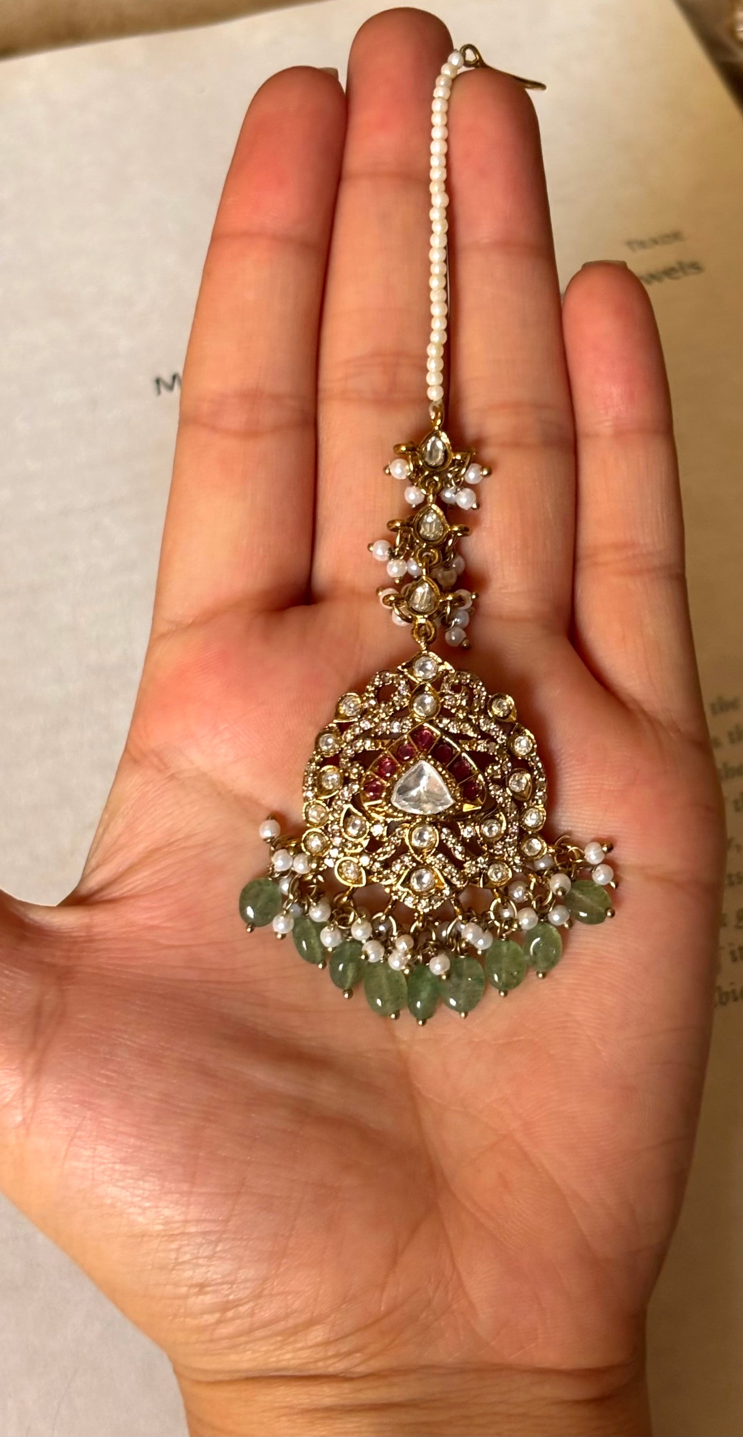 Designer victorian with cz  AD Maangtika