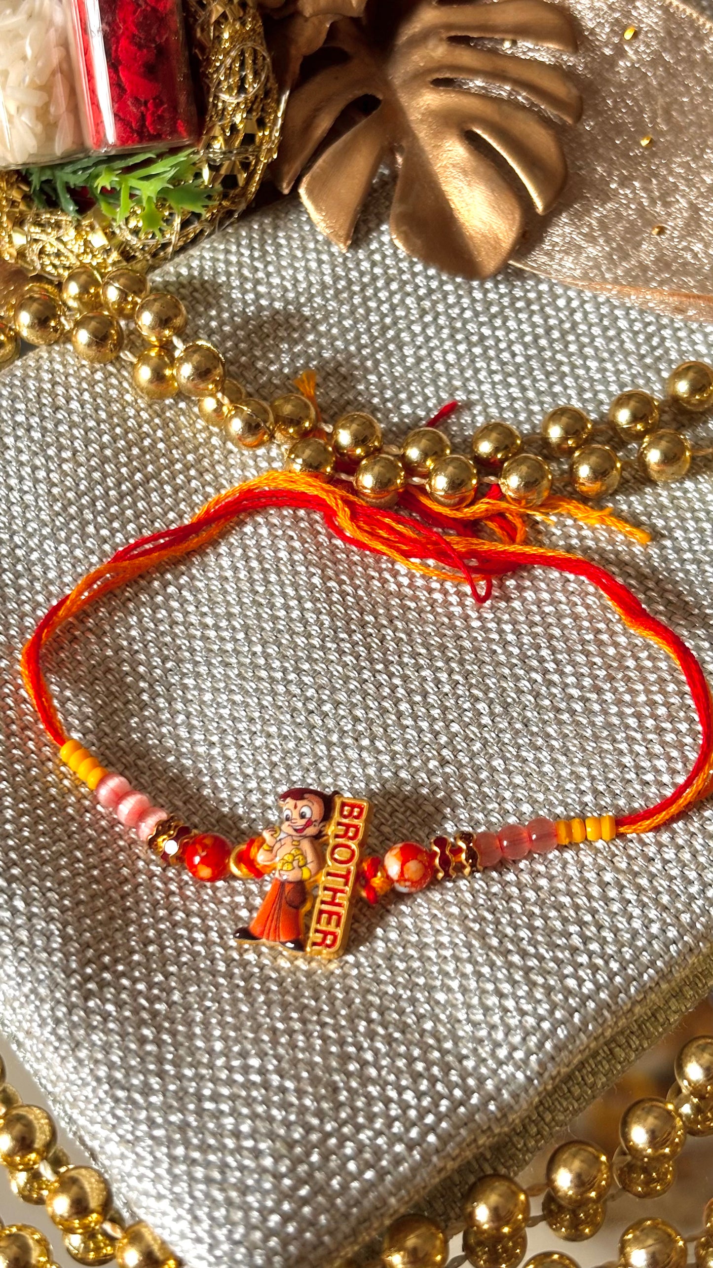 Chota Bheem “BROTHER” rakhi ( shipping will be extra ) for kids