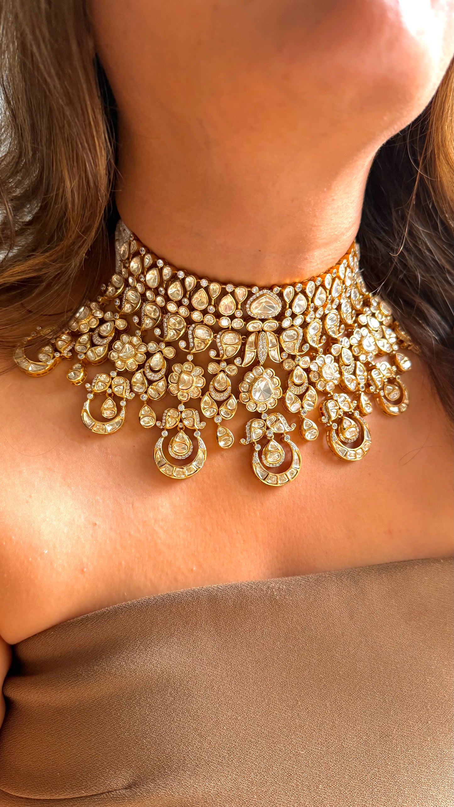 Peeli Polki Bridal Heritage Necklace