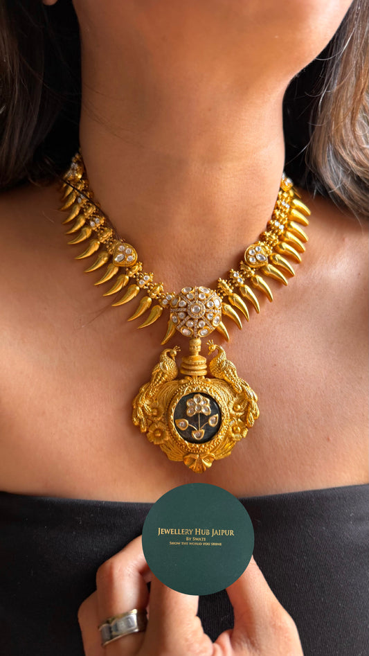 Swarna mayur kundan royal amrapali Necklace