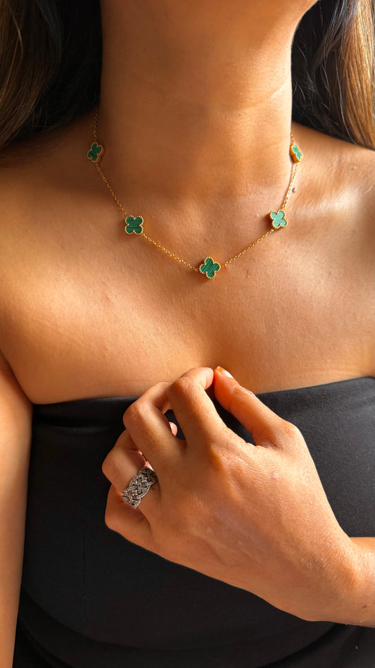 Vancleef emerald combo-Ring, Necklace, Bracelet and Earrings