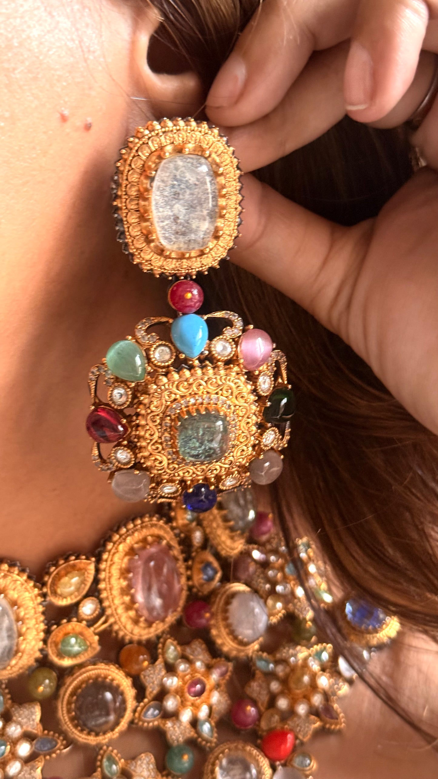 Sabya inspired vintage designer necklace