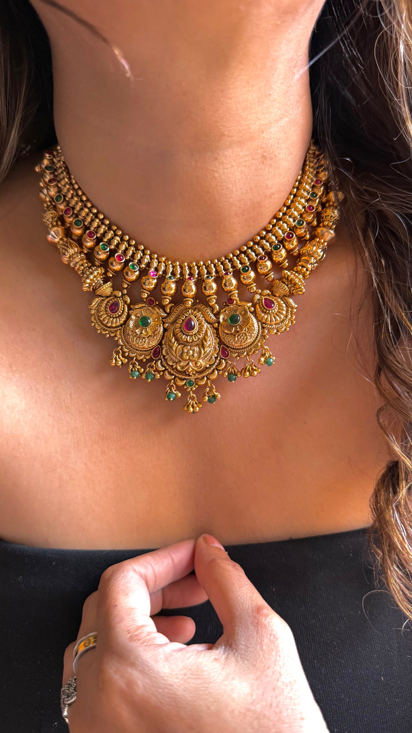 Maharashtrian Combo necklace set