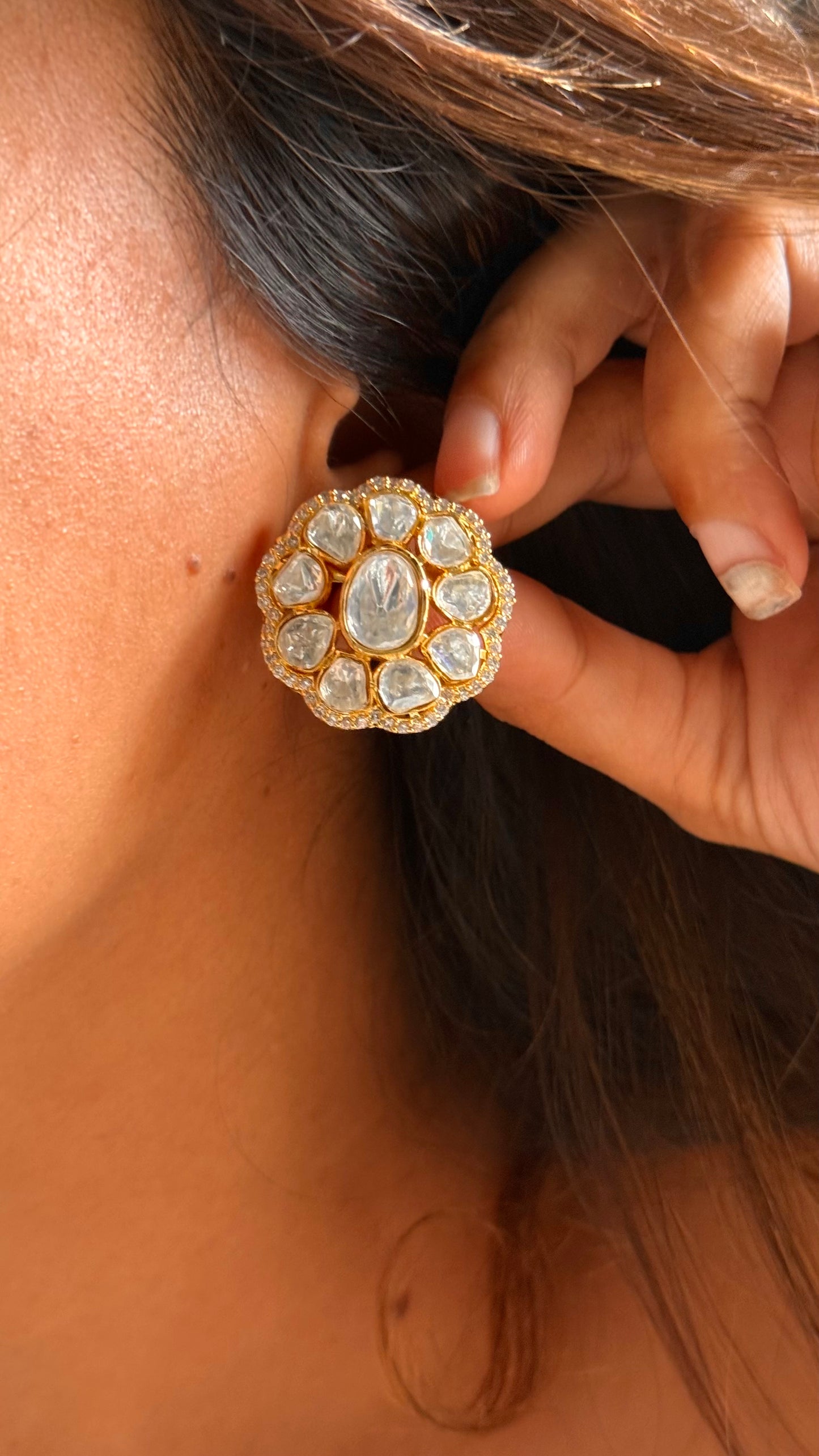 Real Moissanite studs