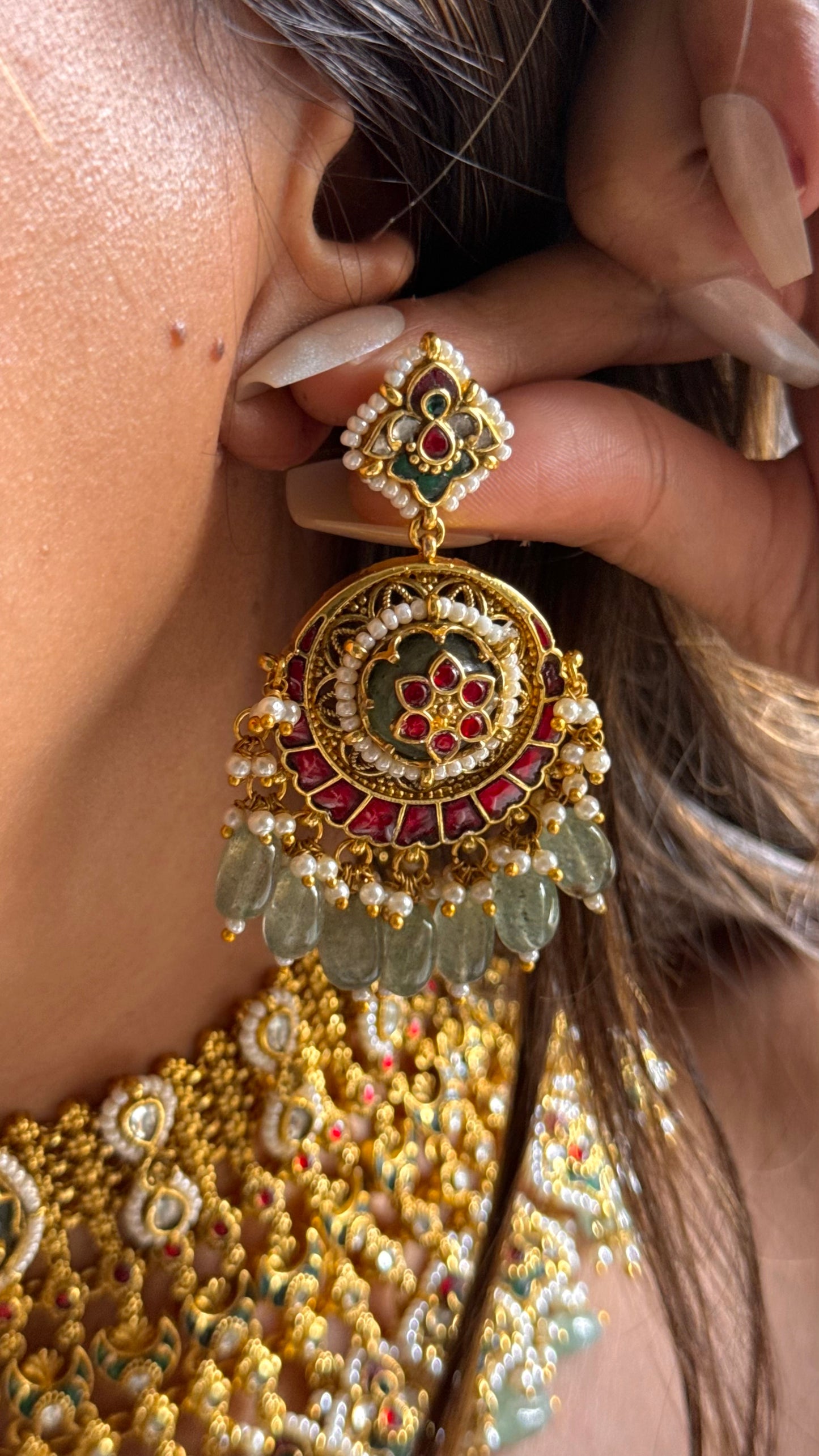 Heritage Ranisa inspired bridal asia handmade Necklace