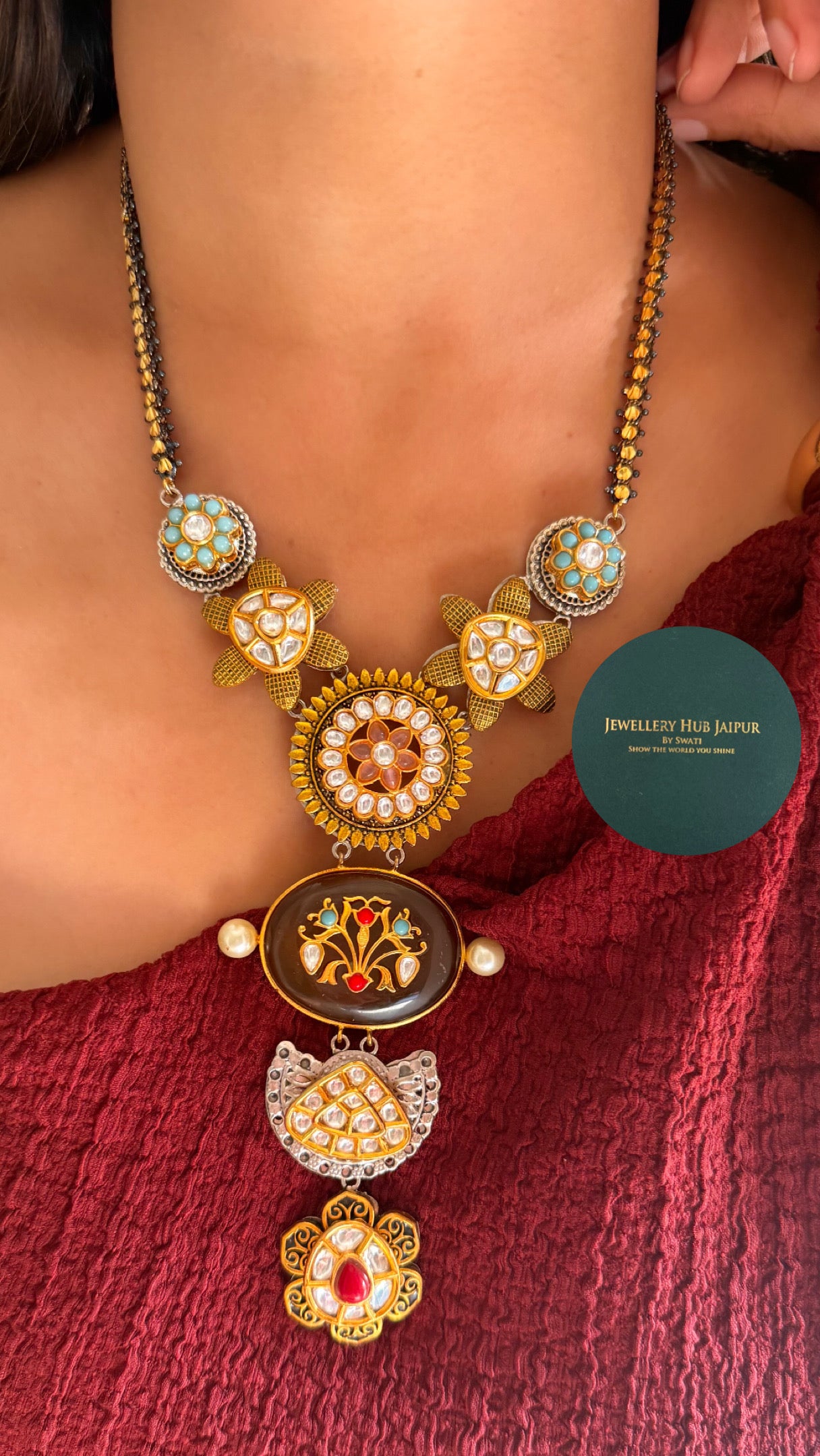 Sabhysachi inspired designer necklace