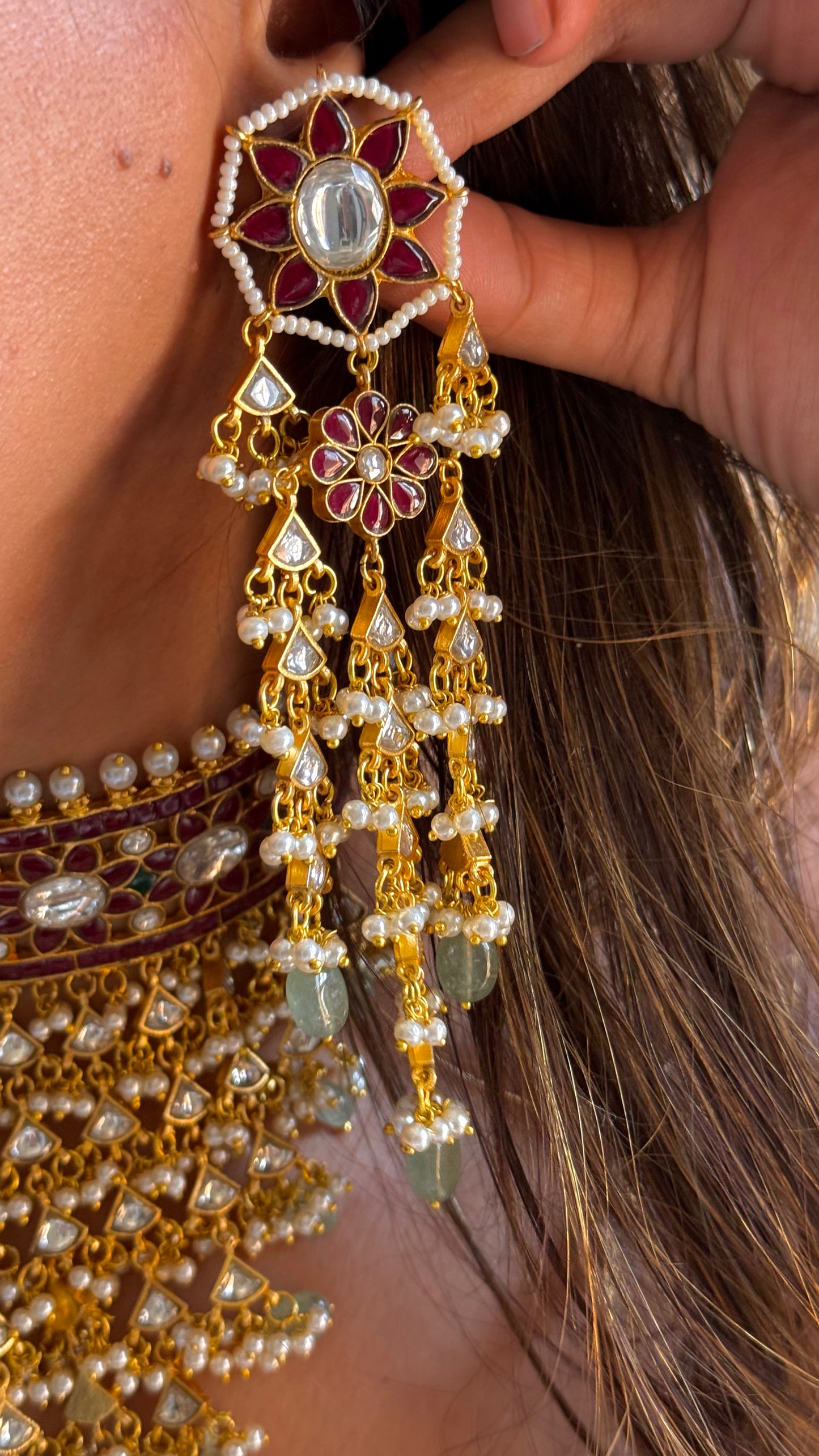 Ruby uncut polki heritage Aad