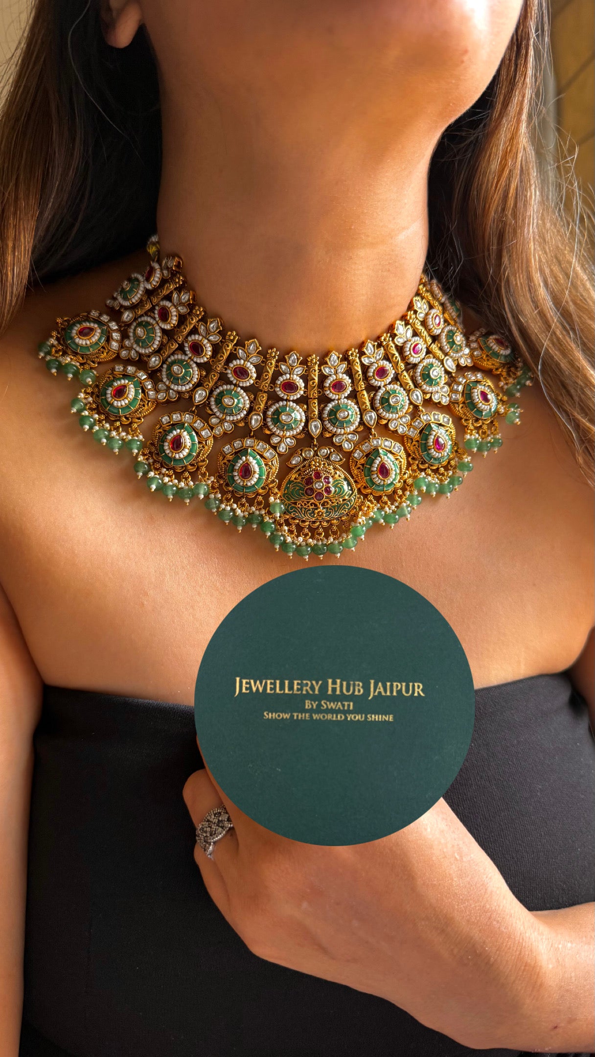 Rajwada art Tribhuvan Das zaveri inspired necklace