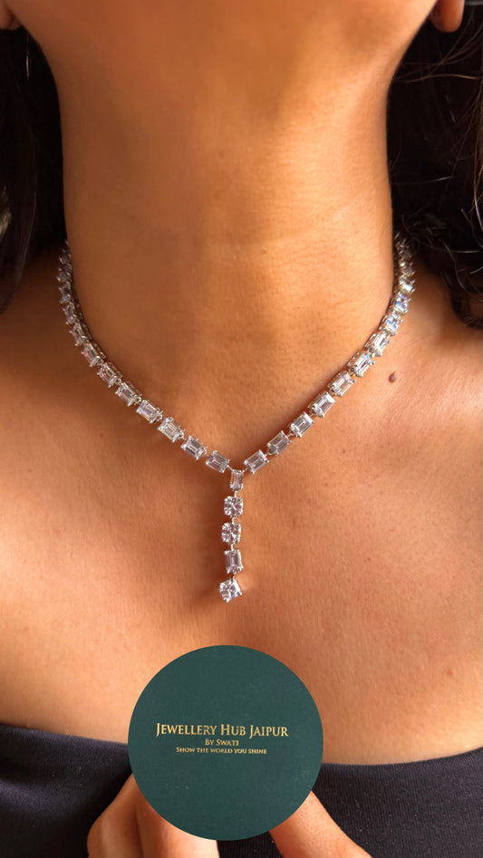 Noor royal cz diamond Necklace